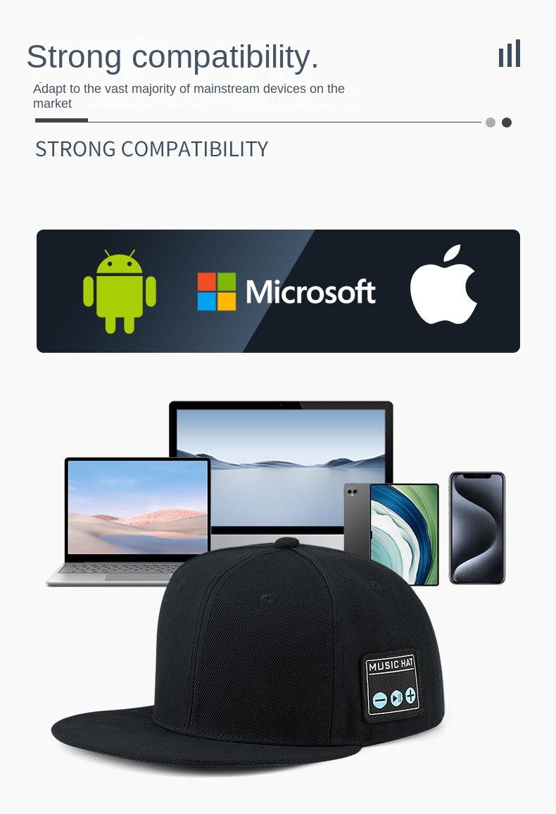 Light Gray Wireless Bluetooth Hat - Sports Cap with Dual Speakers, Bluetooth 5.4,Outdoor Music Hat for Running,Jogging,and Sports