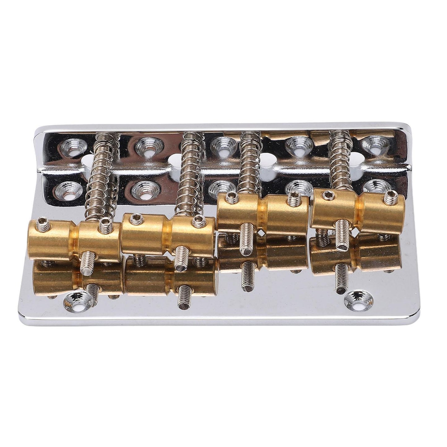 4 String Bass Bridge Assembly Robust Simple Installation Copper Guitar Bridge Saddle For Maintenance