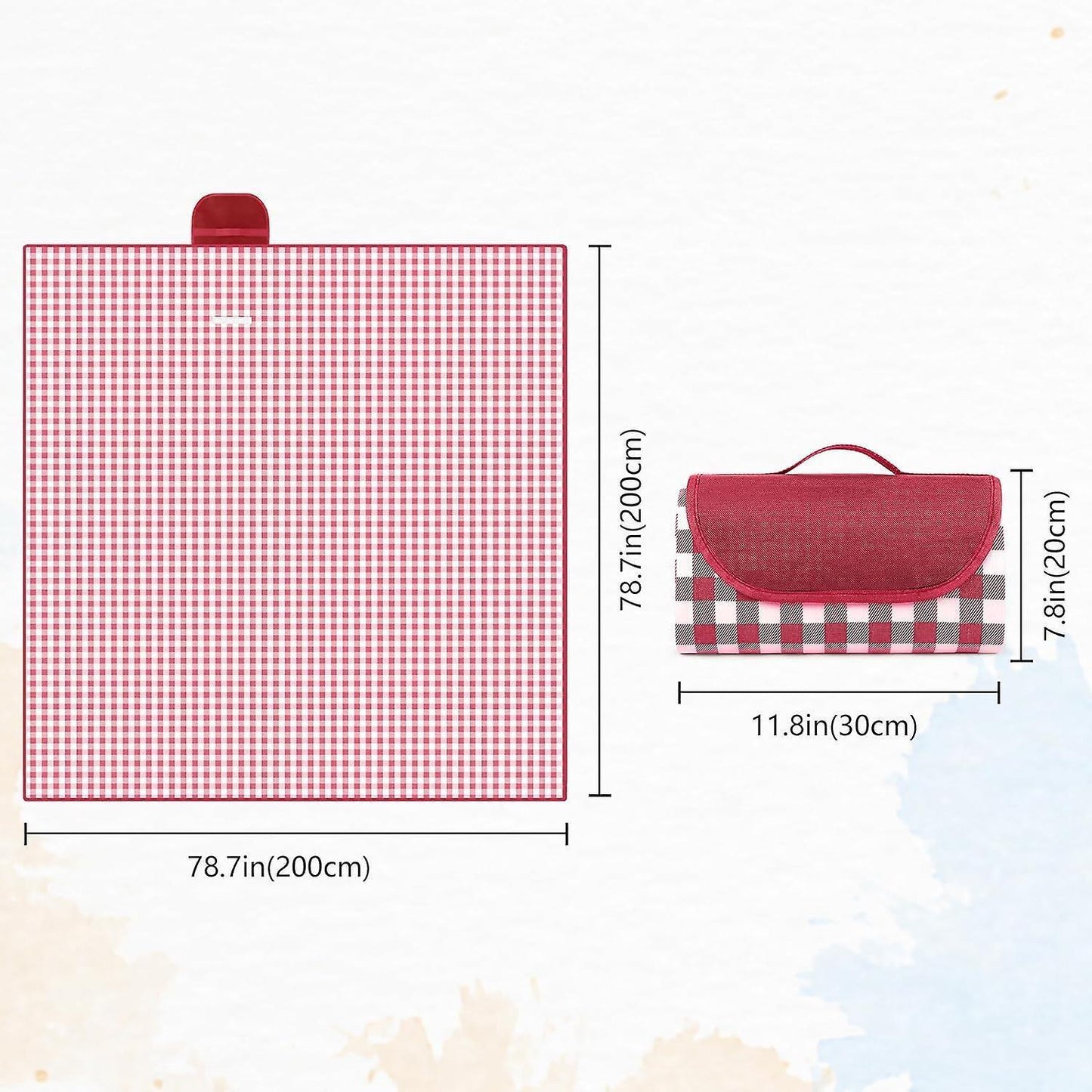 Picnic blanket waterproof picnic beach carpet pattern