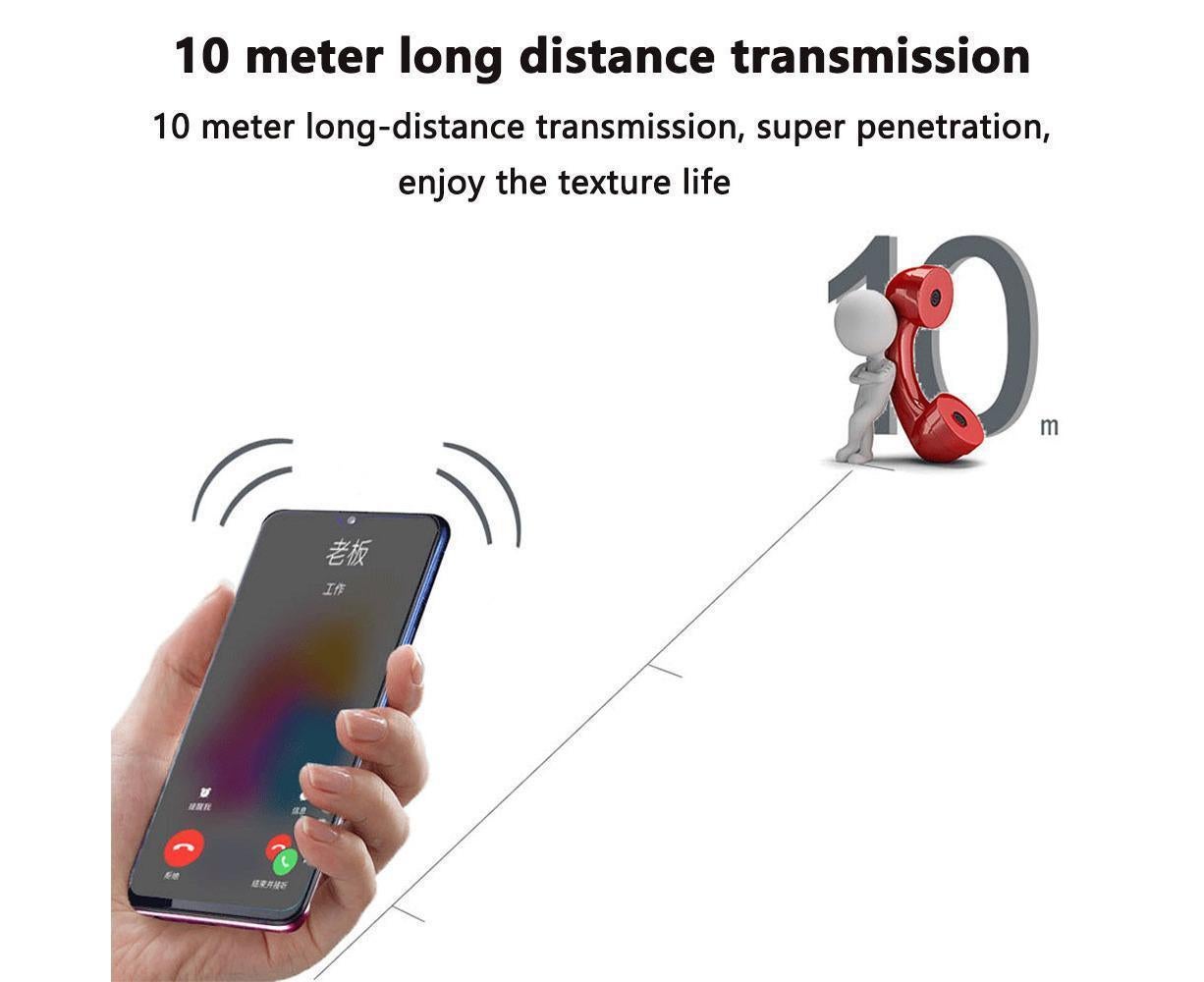 Ear Hook Wireless Headphones - Non Ear Plug - Noise Cancelling Single Ear Headset with Mic