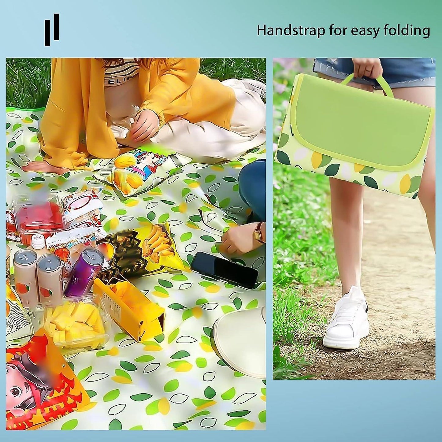 Picnic blanket waterproof picnic beach carpet pattern