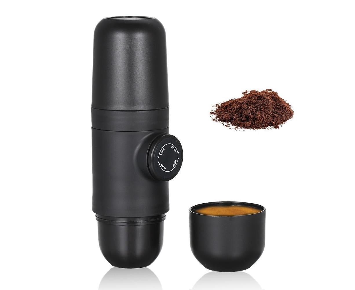 Manually Operated Portable Coffee Maker Espresso Machine Variant Size Value black
