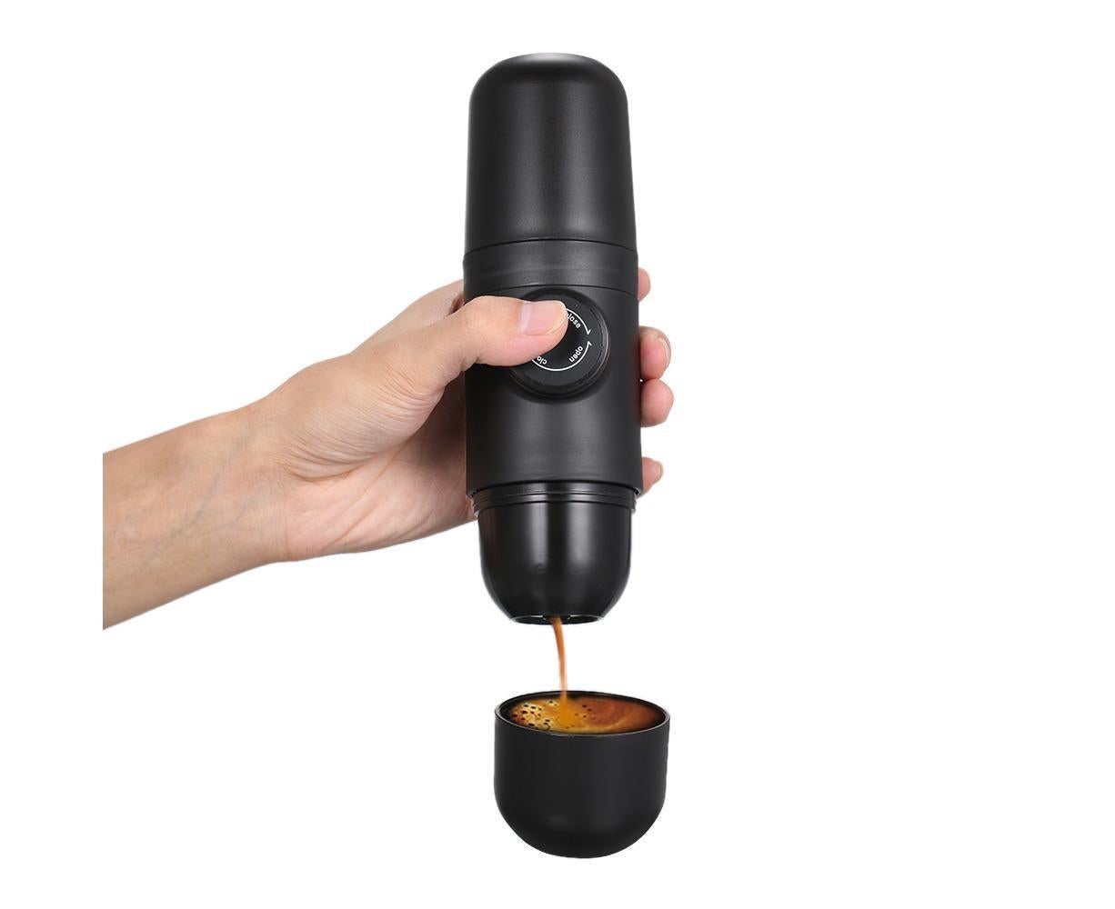 Manually Operated Portable Coffee Maker Espresso Machine Variant Size Value black