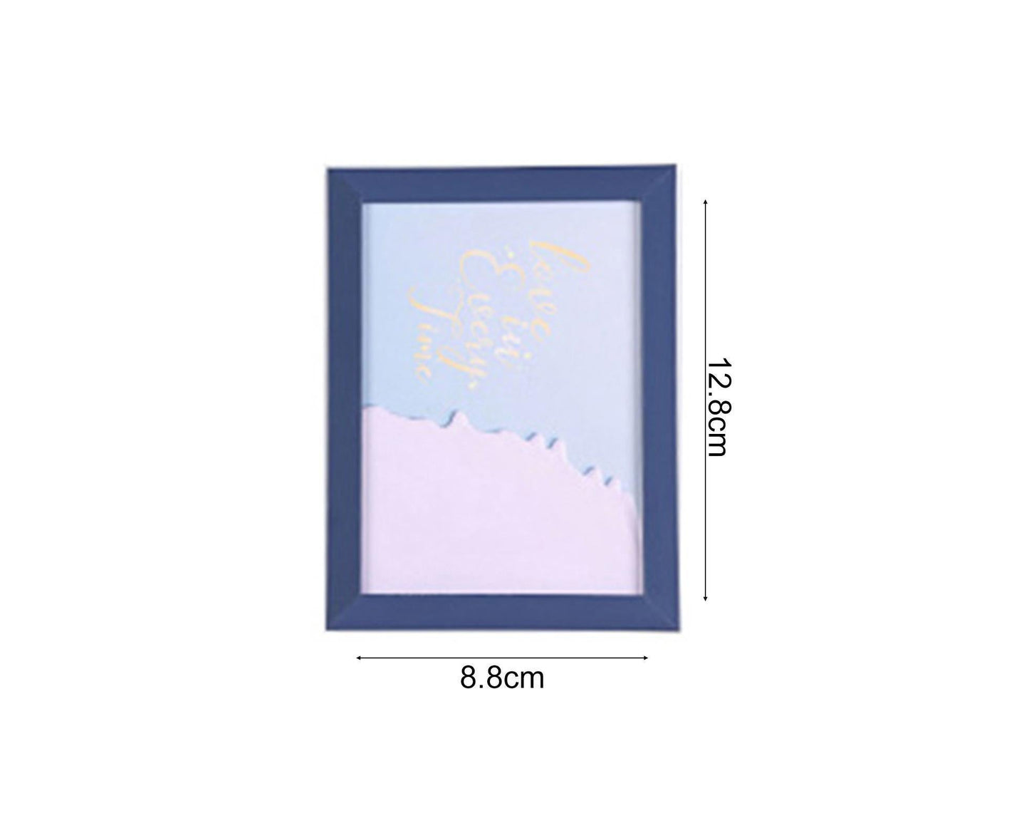 1 Set 5 Inch Photo Frame Patchwork Waterproof Thickened Decorative Foam Wall Hanging Photo Display Frame Household Supply - White