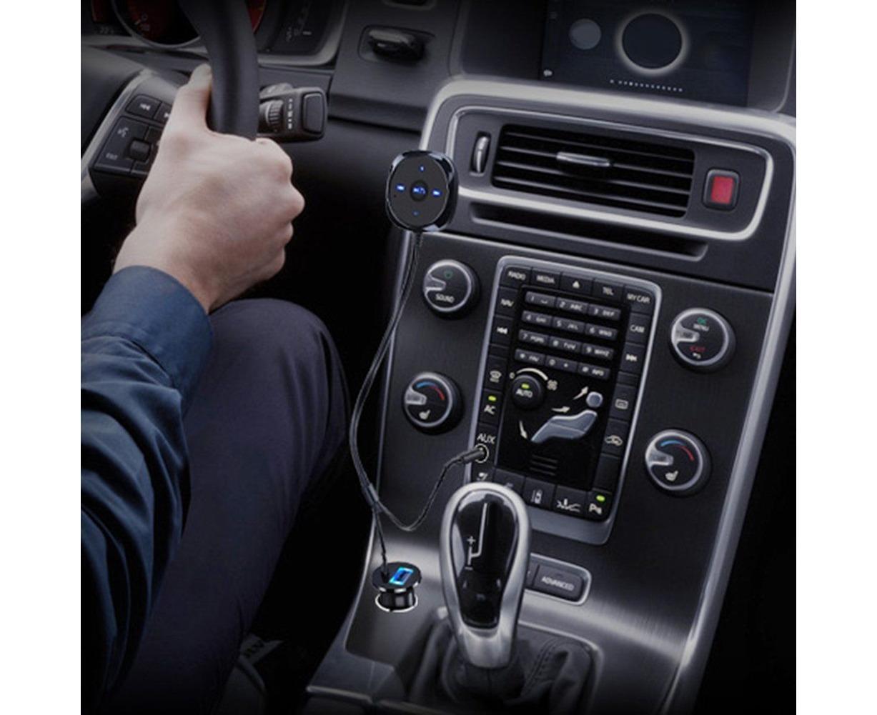Bluetooth Wireless Receiver Adapter Dongle for Car Stereo Audio Speaker Charger - Black