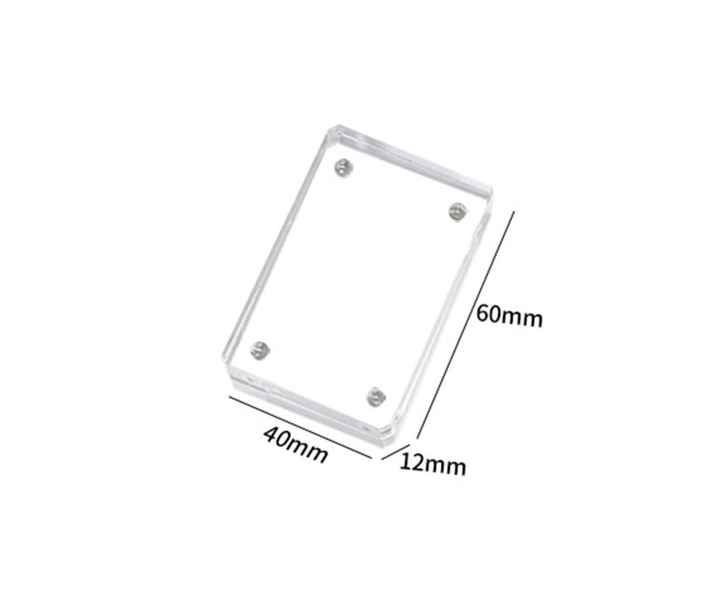 Card Brick grip Suction Transparent Visible DIY Store Photos Gradient Color Flowing Sand Mahjong Size Card Case Album Home Supply - Pink