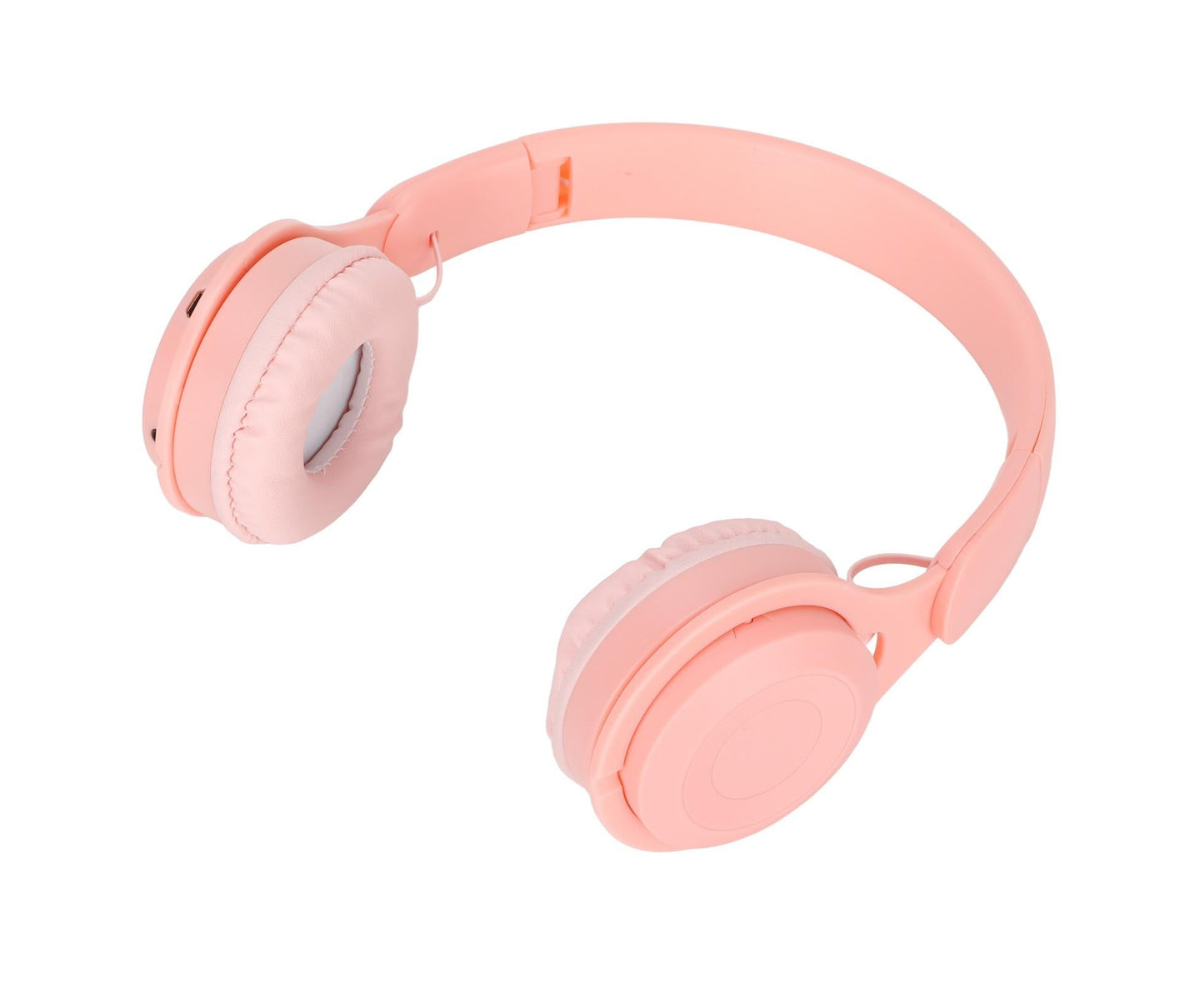 Y08 babies Headphone Macaron Stylish Stereo Sound Foldable Plug in Card Bluetooth Over Ear Headphones Pink