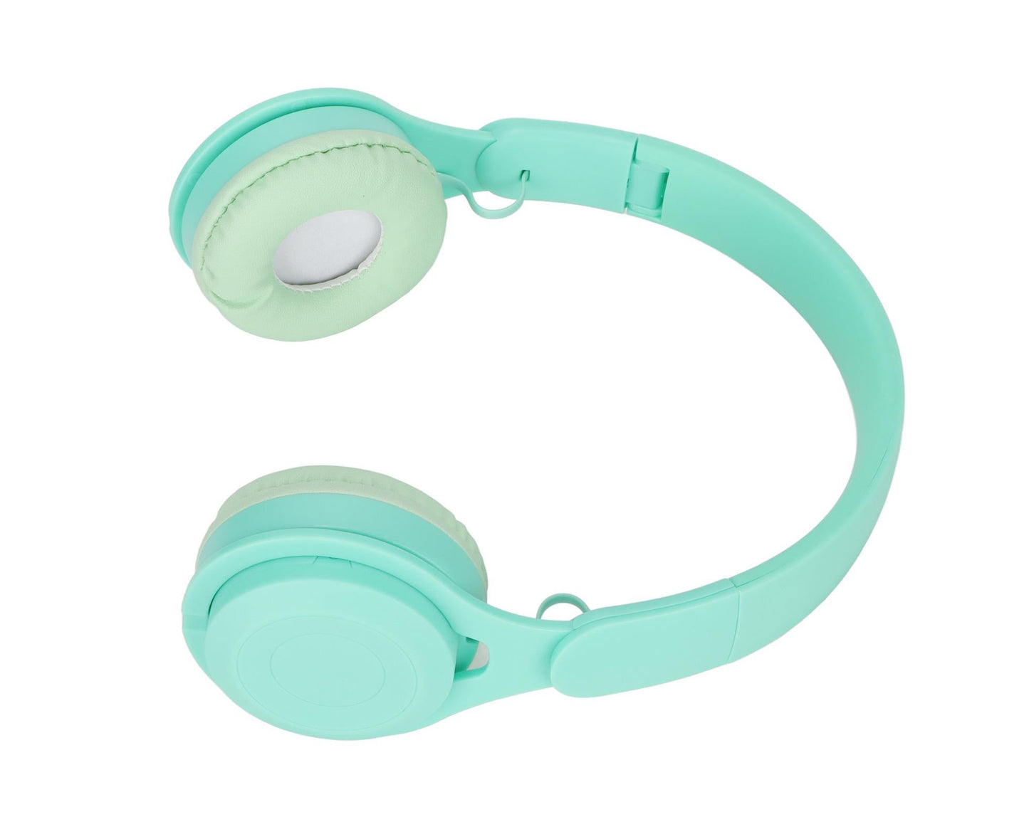 Y08 babies Headphone Macaron Stylish Stereo Sound Foldable Plug in Card Bluetooth Over Ear Headphones Green
