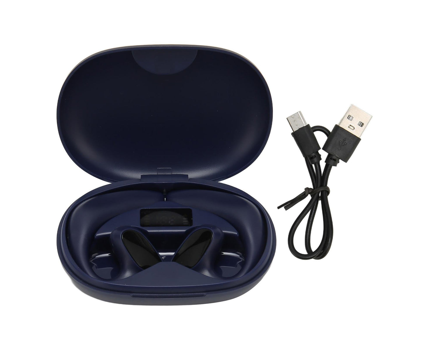 Bluetooth Translator Headphones 144 Languages Stereo Translation Earphone with Charging Case for Android IOS Blue