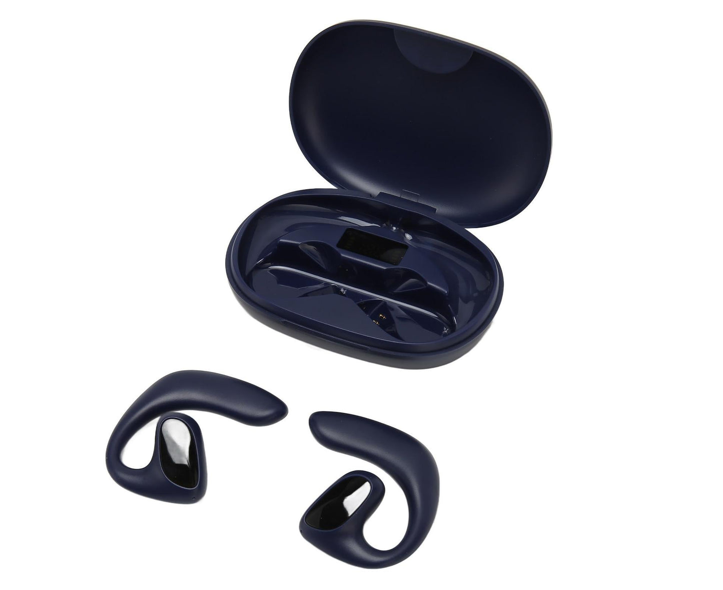 Bluetooth Translator Headphones 144 Languages Stereo Translation Earphone with Charging Case for Android IOS Blue