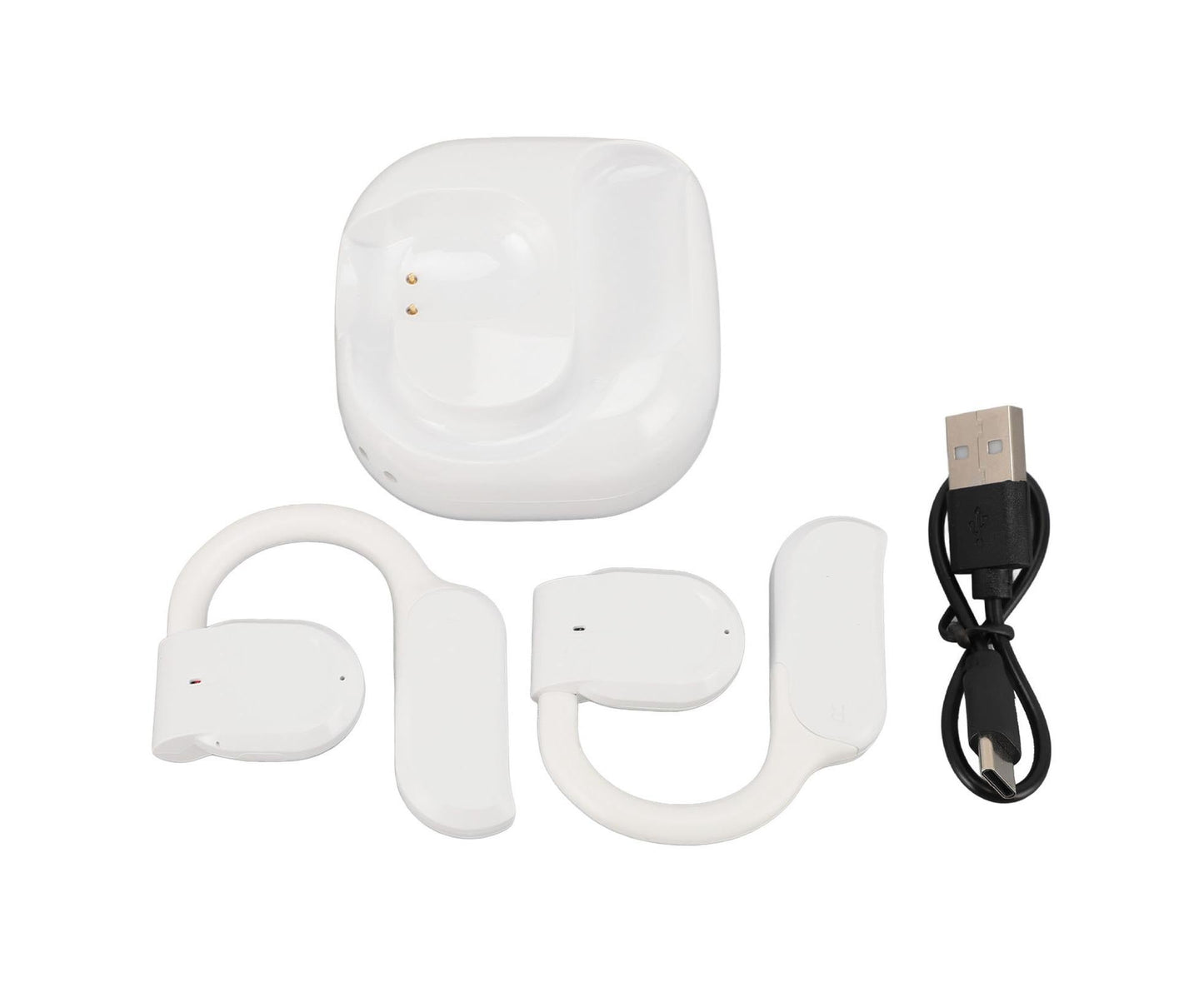 Language Translator Earbuds 144 3 Translation Modes Real Time Headphones for Android IOS White