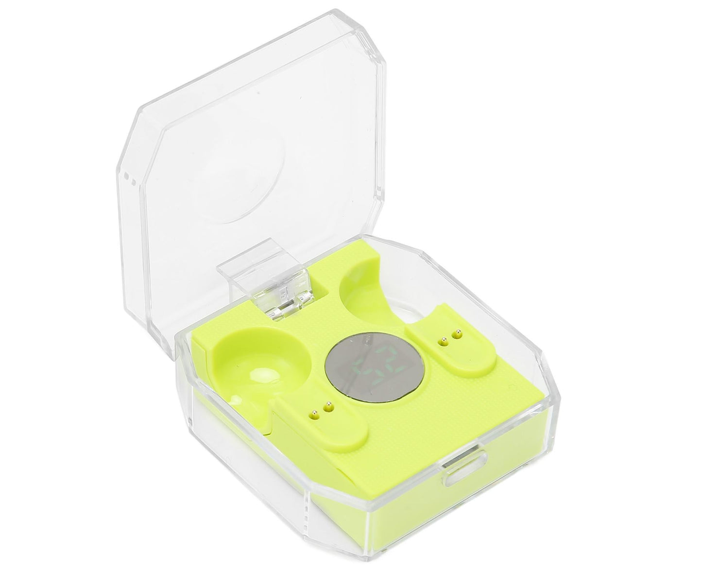 Smart Voice Translator Earbuds Support 144 Languages Online Translation Power Display Translating Headset for Traveling Green