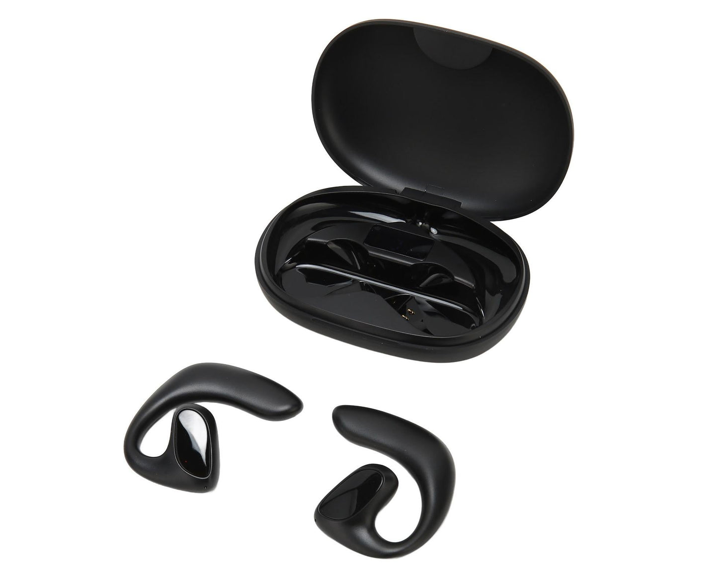Bluetooth Translator Headphones 144 Languages Stereo Translation Earphone with Charging Case for Android for IOS Black