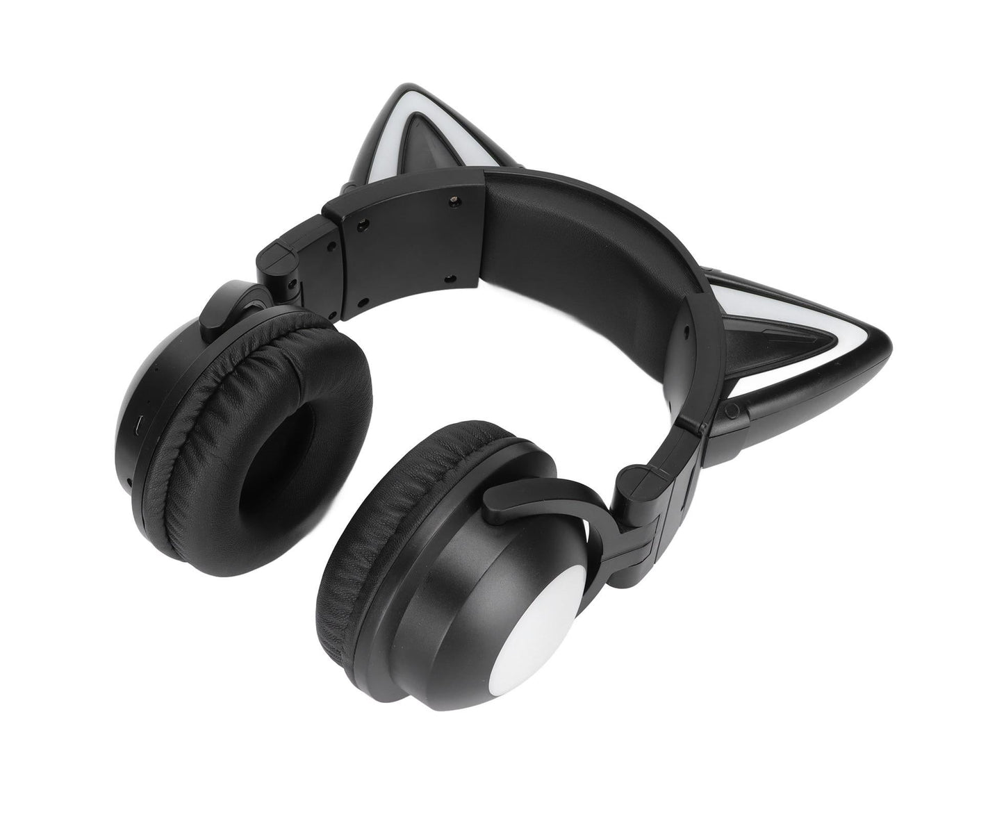 Cat Ear Bluetooth Headset Stereo Headset with Microphone LED Cute Cat Headset for Girls babies