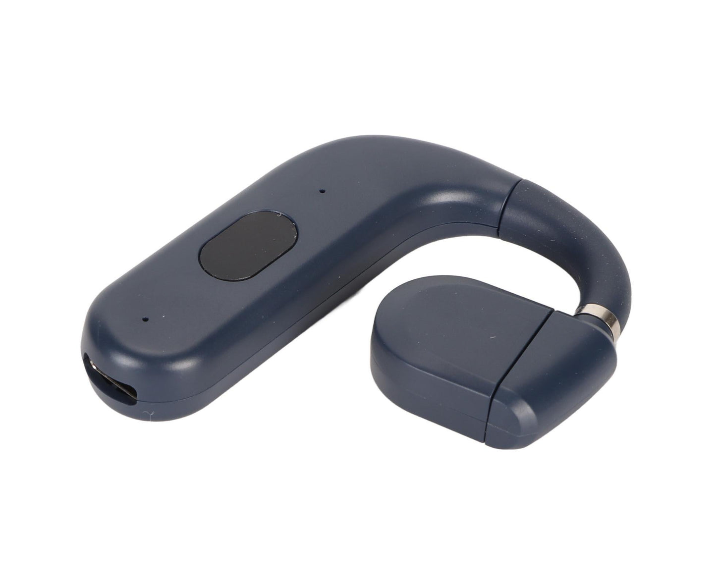Bluetooth Headset BT 5.3 Noise Cancelling HD Calls Long Battery Life Single Ear Earpiece for Business Sports Game Blue