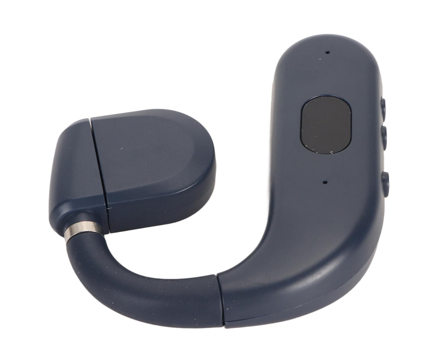 Bluetooth Headset BT 5.3 Noise Cancelling HD Calls Long Battery Life Single Ear Earpiece for Business Sports Game Blue