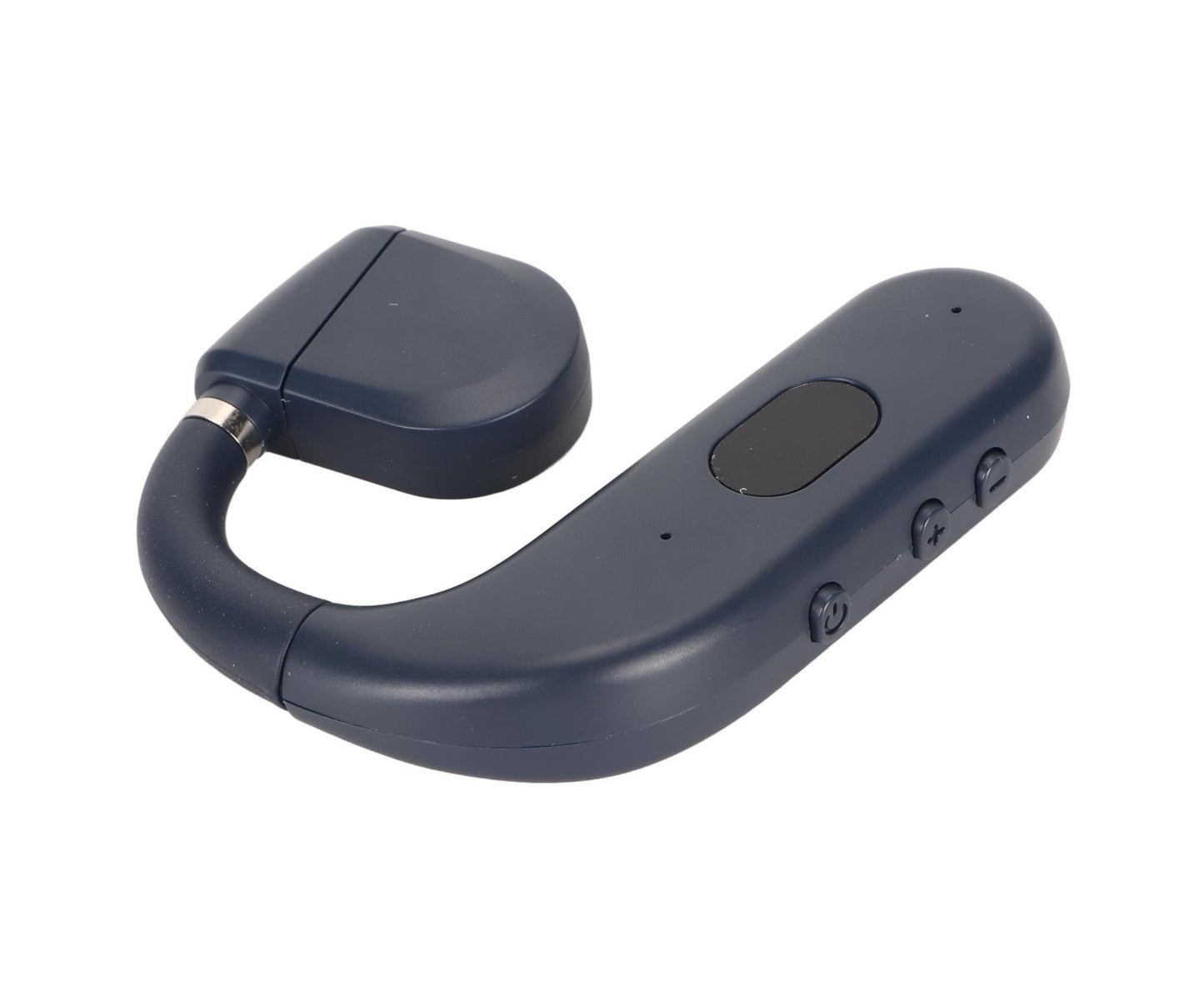 Bluetooth Headset BT 5.3 Noise Cancelling HD Calls Long Battery Life Single Ear Earpiece for Business Sports Game Blue