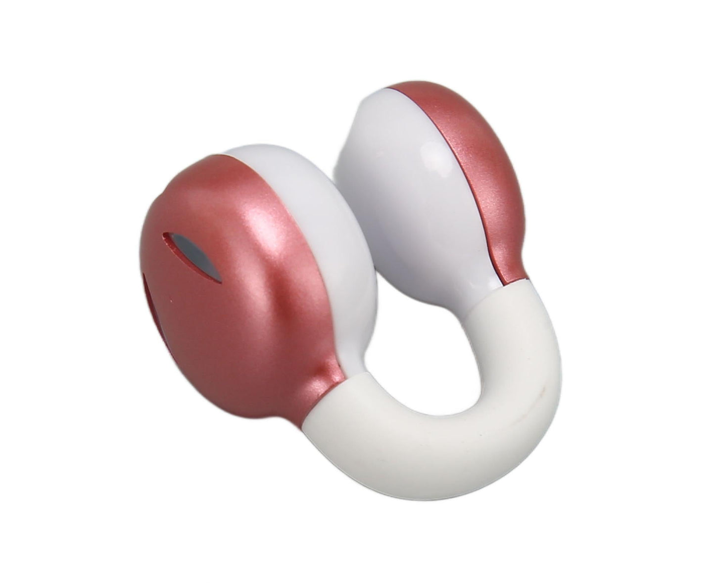 Bluetooth Clip On Earphones HiFi Stereo Noise Cancelling Waterproof Clip On Open Ear Headphones for Sports Music Calling Pink