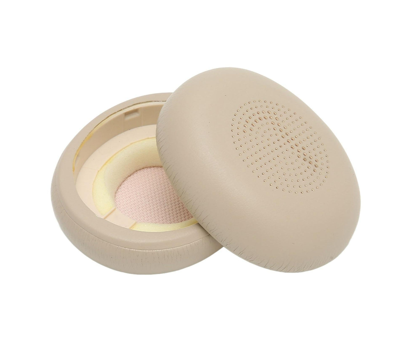 Headphone Earpads Professional Protein Leather Replacement Ear Pad Cushions for Jabra ELITE 45h Headphones Gold