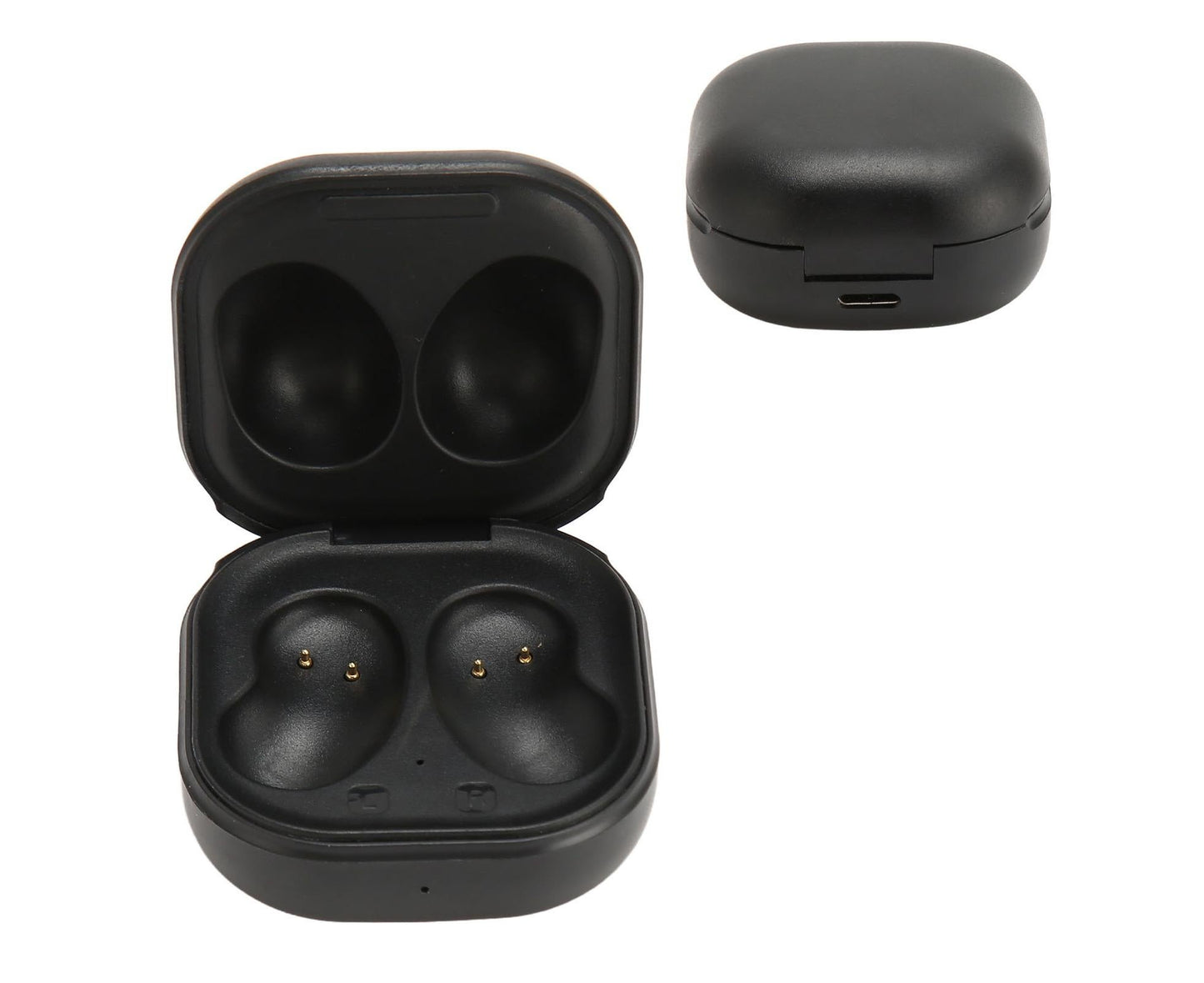 Charging Case Replacement 600mAh USB C Wired Earbuds for Galaxy Buds Live SM R180 Black