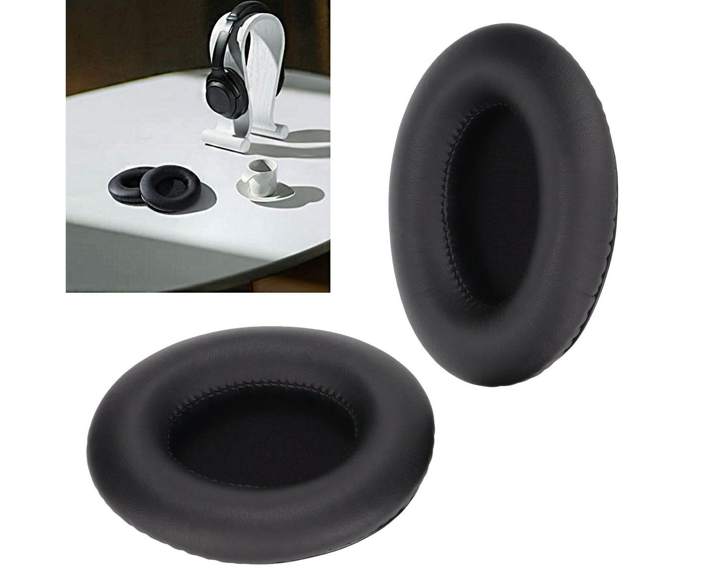 Ear Pads Set Protein Leather Soft Replacement Cushions Cover for TaoTronics TtBH060 Headphones