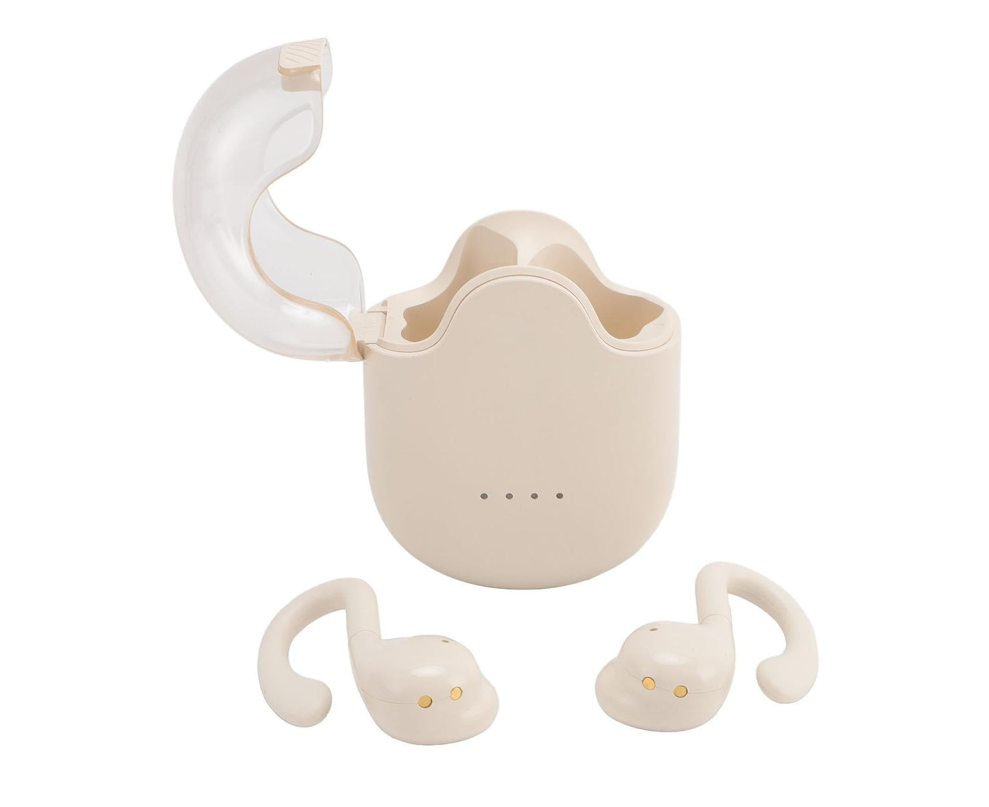 Language Translator Earbuds 144 Online Translation Languages Bluetooth 5.3 Device with APP for Android Music Playback Call White