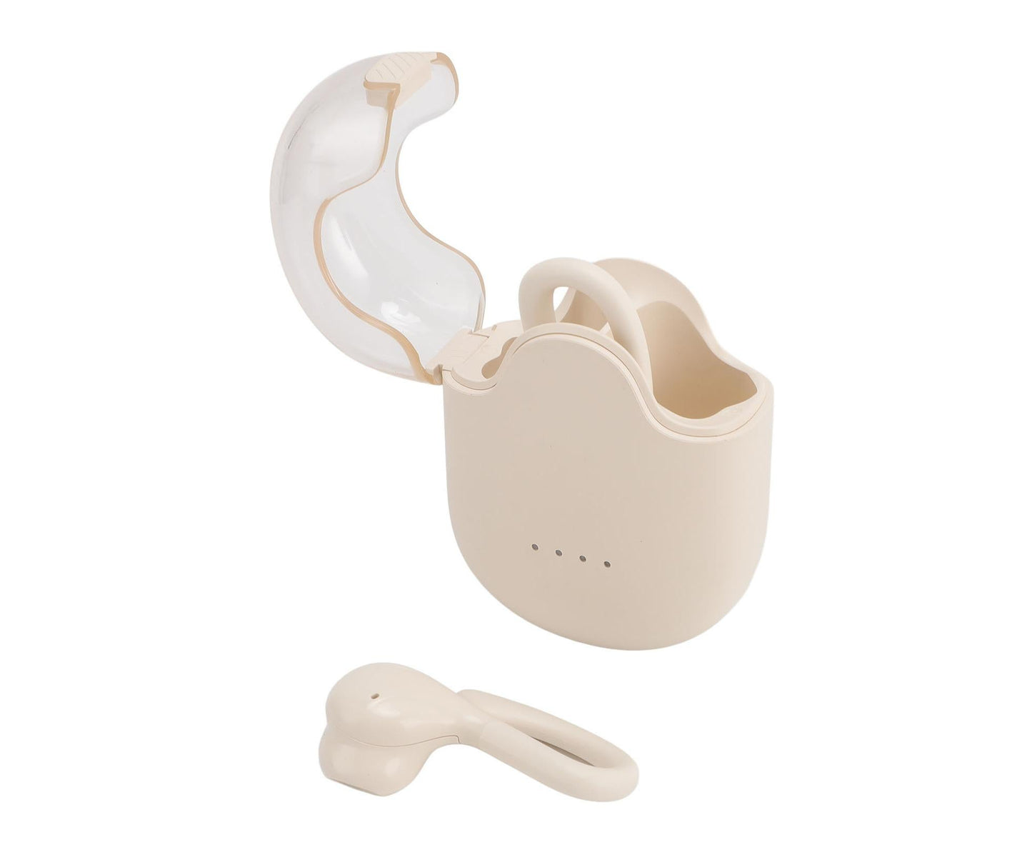 Language Translator Earbuds 144 Online Translation Languages Bluetooth 5.3 Device with APP for Android Music Playback Call White