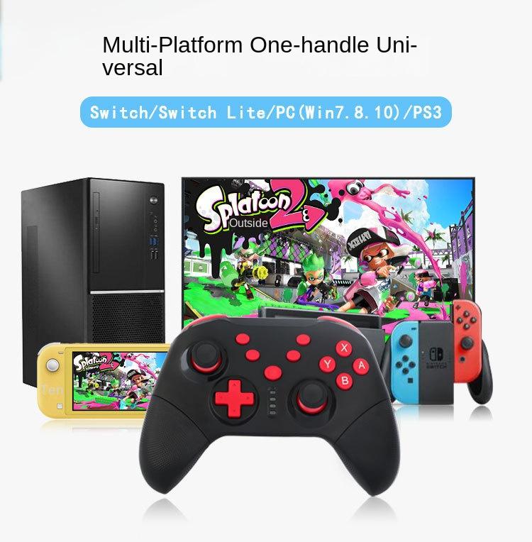 Wireless Game Controller for Switch,PC,Android & PS3 - Pro Gaming Gamepad with Bluetooth,Turbo & Vibration - Yellow Black