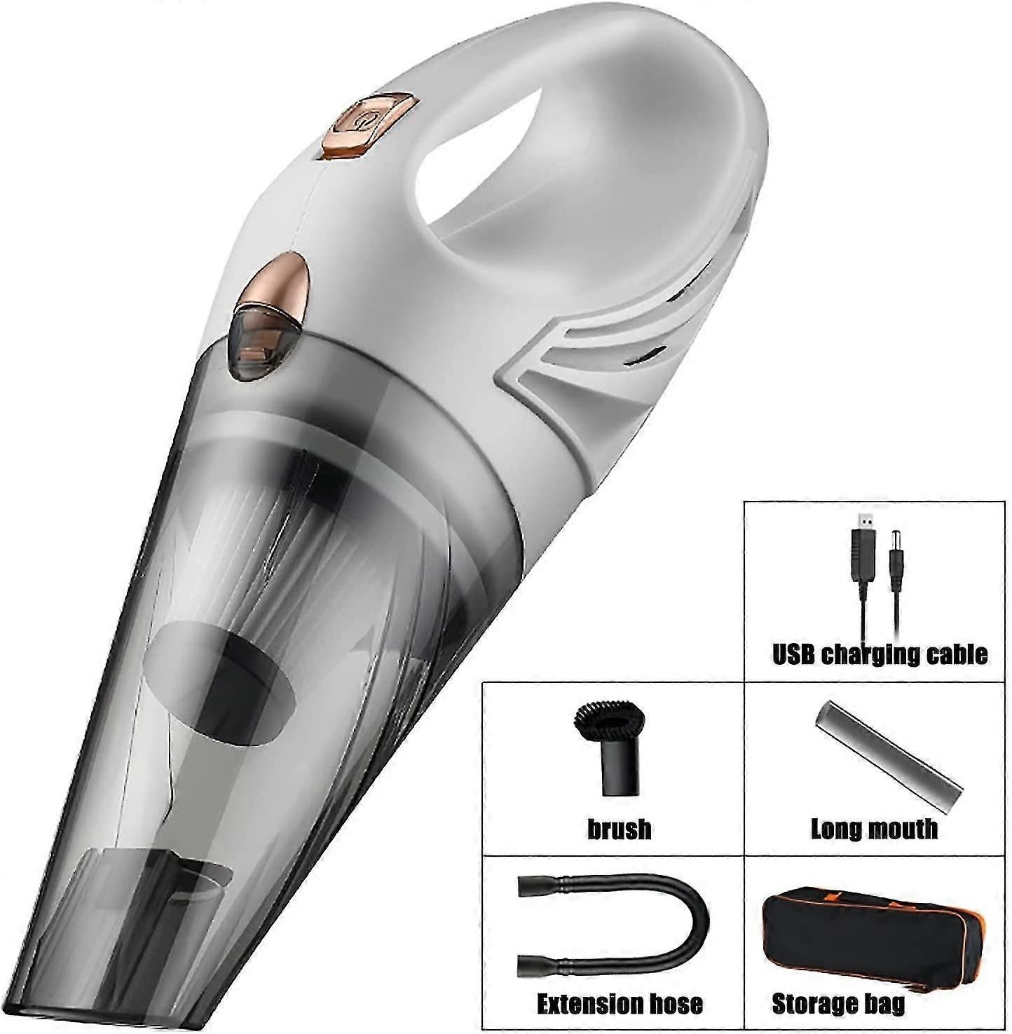 Car Vacuum Cleaner Portable Usb Handheld Vacuum For Home Car Dry Cleaning