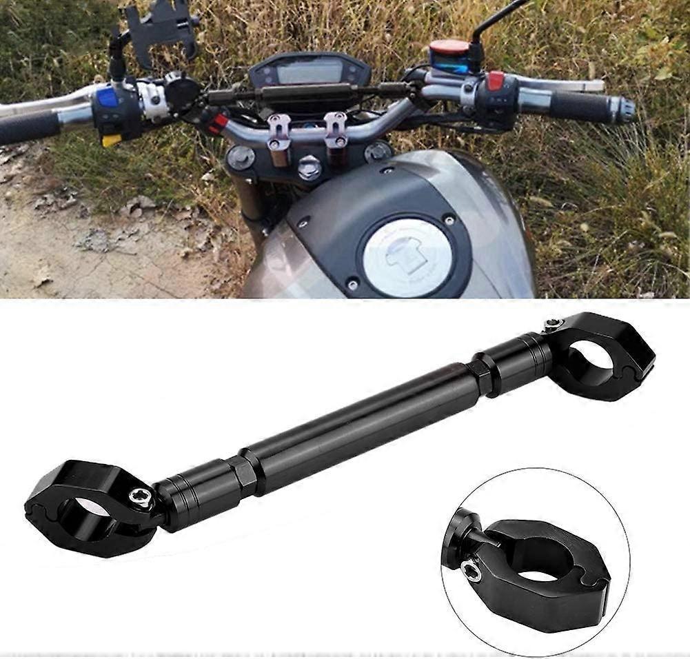 1 Piece Motorcycle Balance Bar Motorcycle Handlebar Big Car Modified Aluminum Alloy Motorcycle Balance Handlebar Cross Bar Motorcycle Accessories (Sil