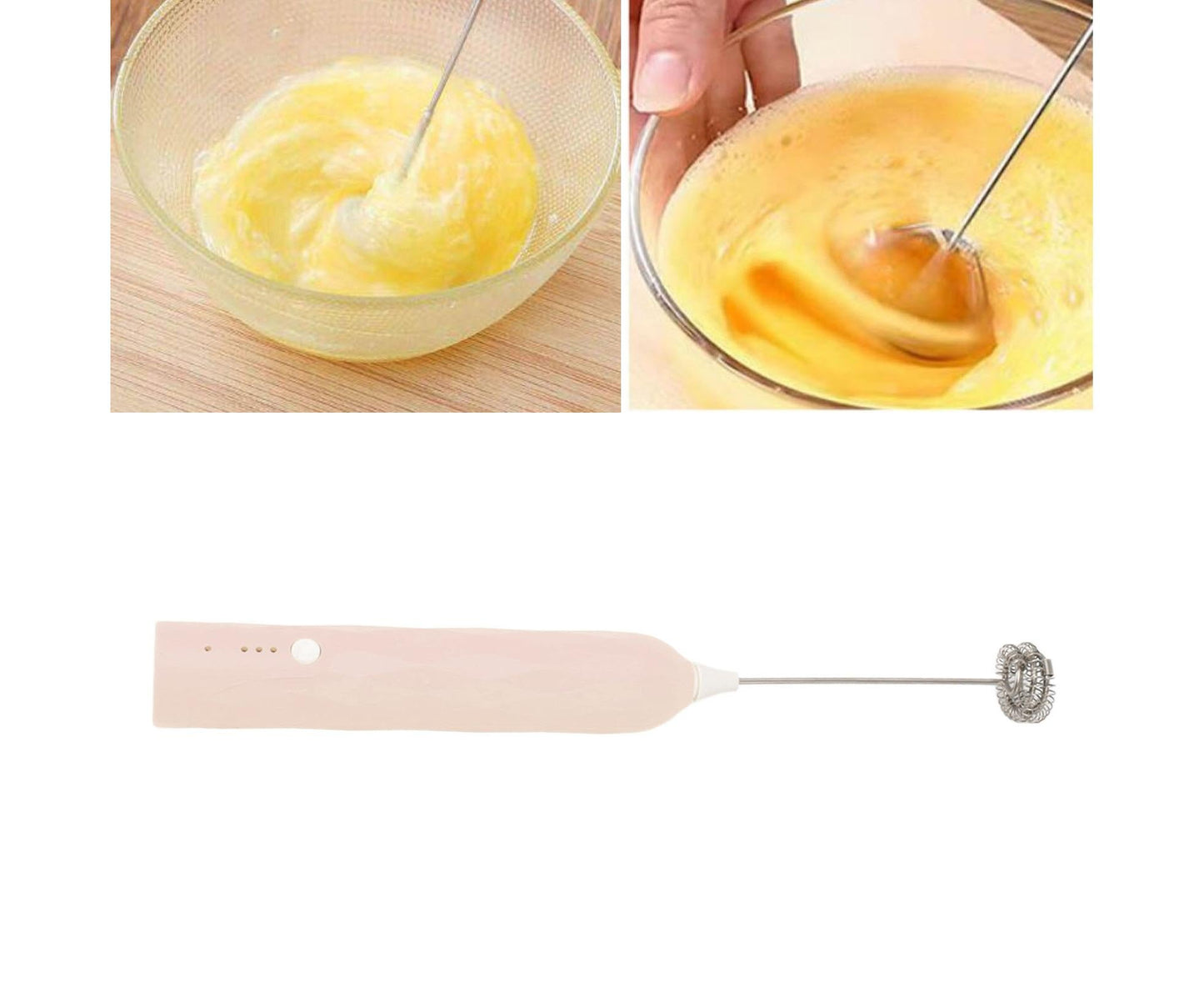 Small Household Egg Beater, Mini Multifunctional Handheld Electric Blender, Foam Maker, Whisk, Cordless for Milk & Coffee