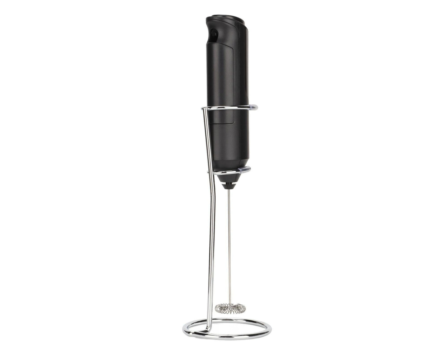 Stainless Steel Handheld Milk Frother, Electric Whisk & Drink Mixer with Bracket for Coffee