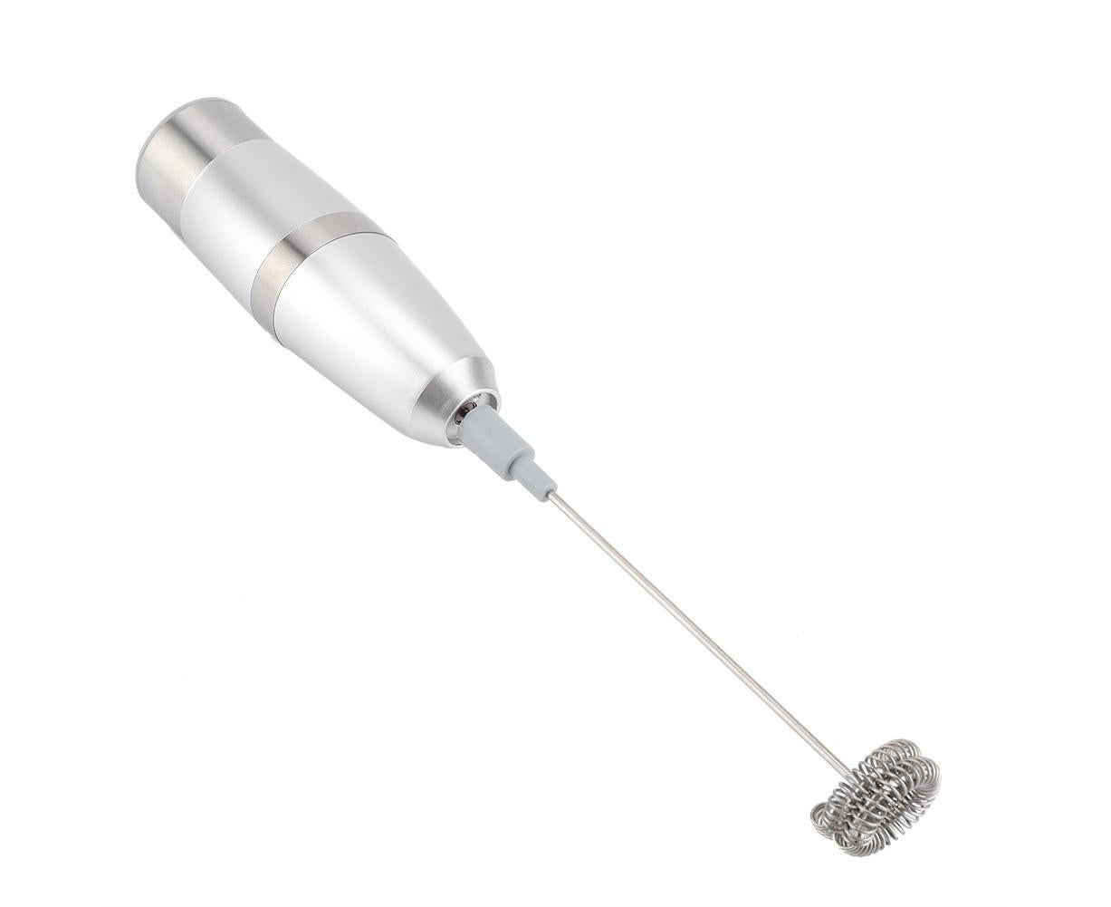 Stainless Steel Handheld Electric Milk Frother, Portable Frother for Cappuccino & Frappe