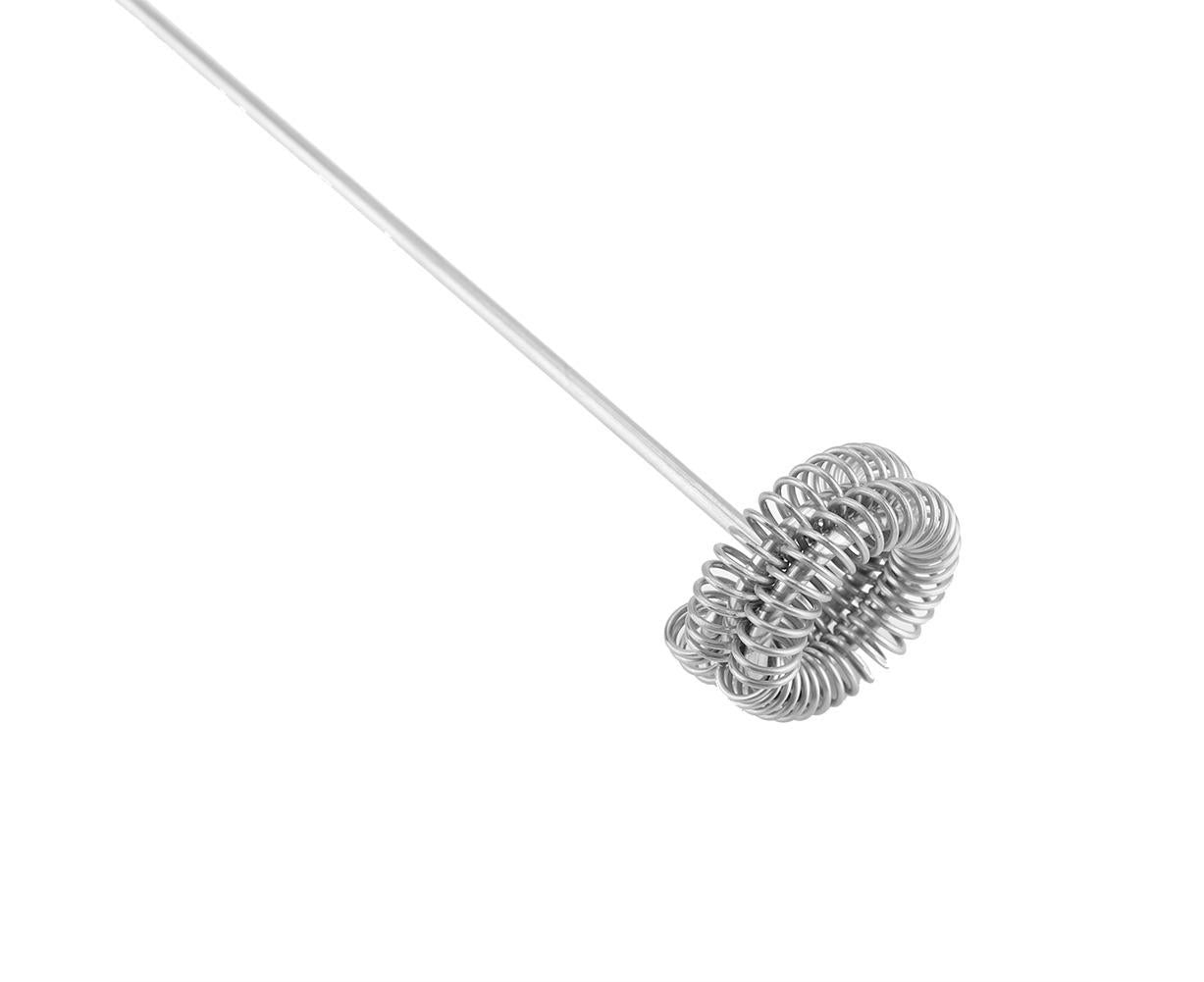 Stainless Steel Handheld Electric Milk Frother, Portable Frother for Cappuccino & Frappe
