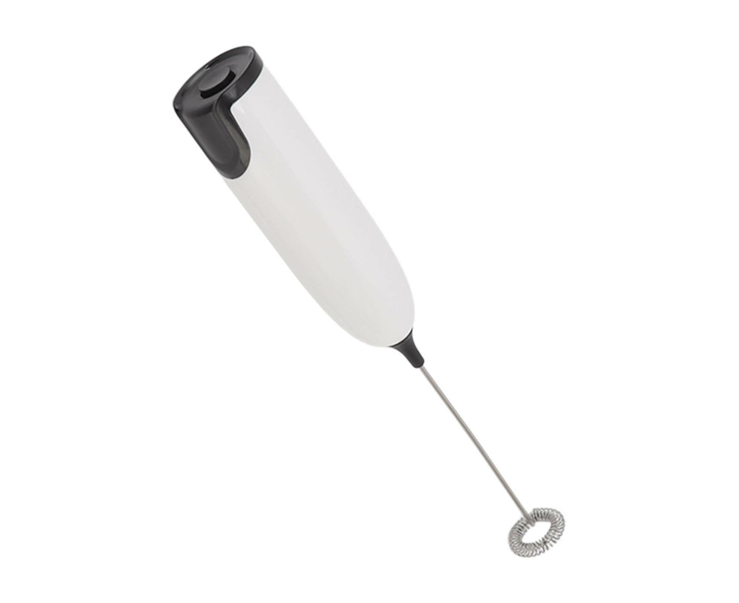 Household Electric Milk Frother, Automatic Handheld Foam Maker, Coffee Stirring Bar, Kitchen Drink Foamer (White/Black)