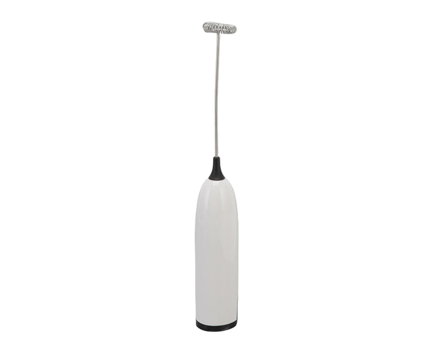 Household Electric Milk Frother, Automatic Handheld Foam Maker, Coffee Stirring Bar, Kitchen Drink Foamer (White/Black)