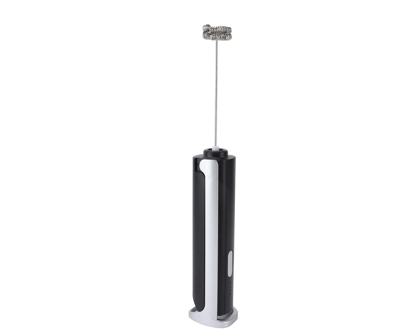 Handheld Milk Frother, Black, Dual Hoop Head, 3 Adjustable Gears, Electric Foam Maker for Coffee