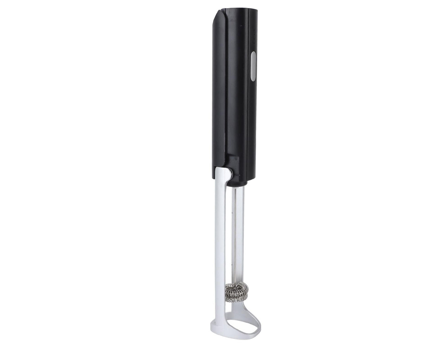 Handheld Milk Frother, Black, Dual Hoop Head, 3 Adjustable Gears, Electric Foam Maker for Coffee