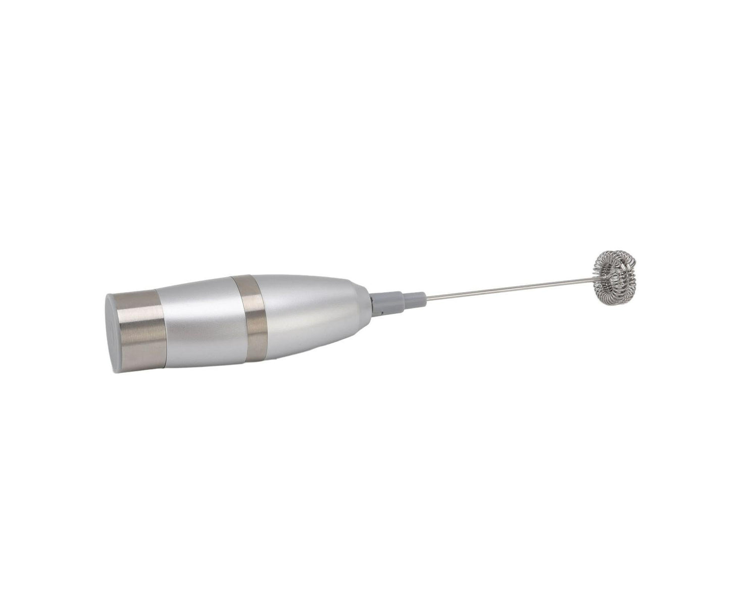 Electric Milk Frother, Handheld Battery Operated Drink Mixer, Portable Eggbeater with Stainless Steel Whisk