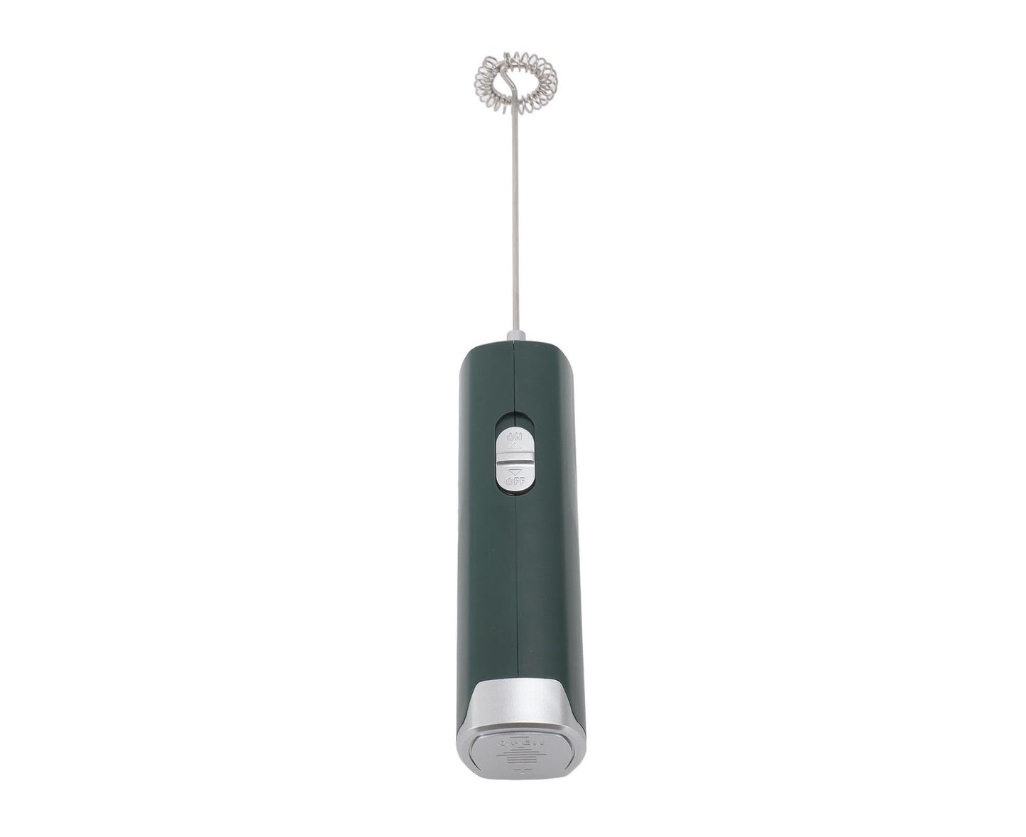 Electric Milk Frother, Multifunctional, Low Noise Mini Hand Wand for Coffee, Lattes, & Hot Chocolate, Dark Green