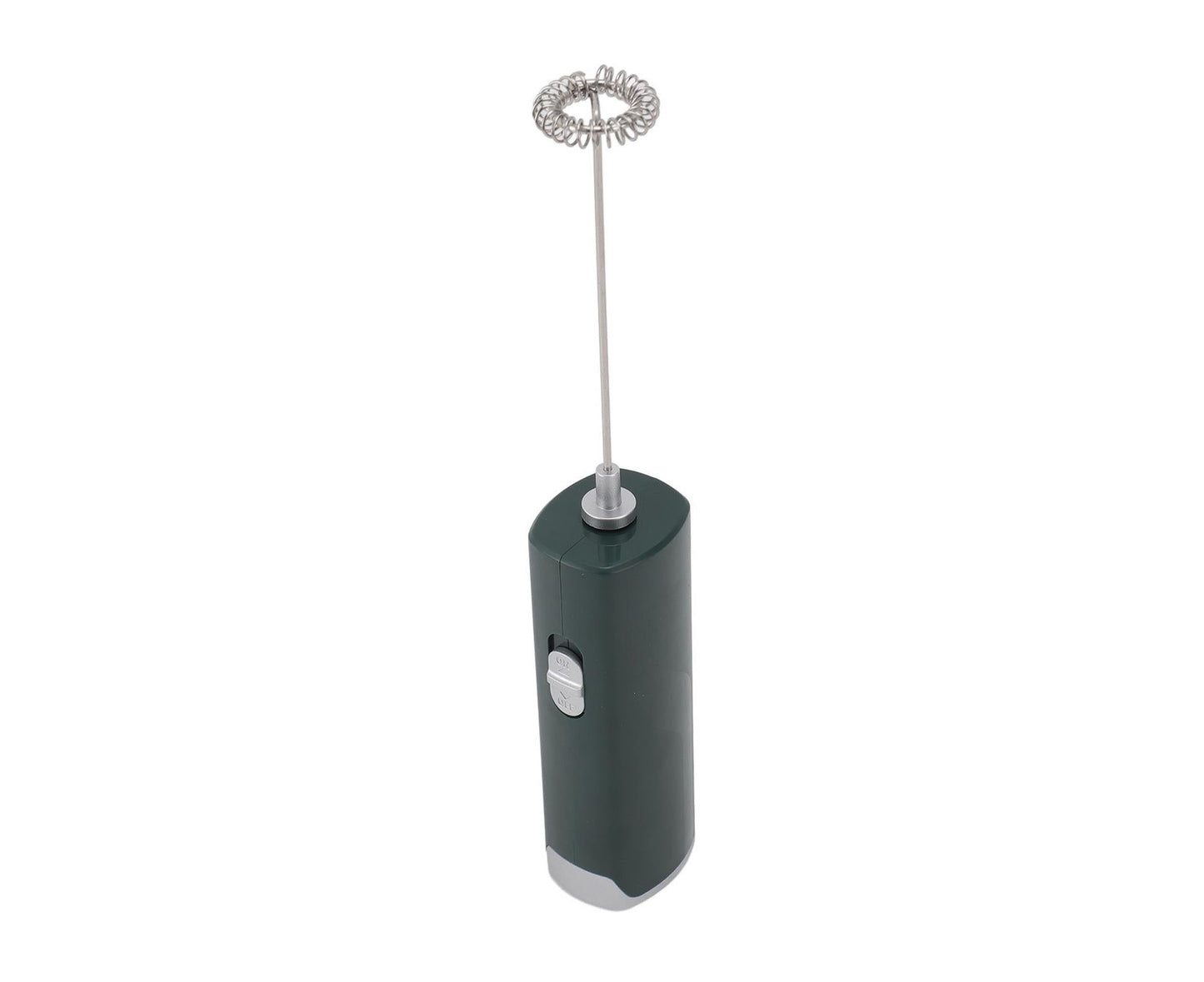 Electric Milk Frother, Multifunctional, Low Noise Mini Hand Wand for Coffee, Lattes, & Hot Chocolate, Dark Green