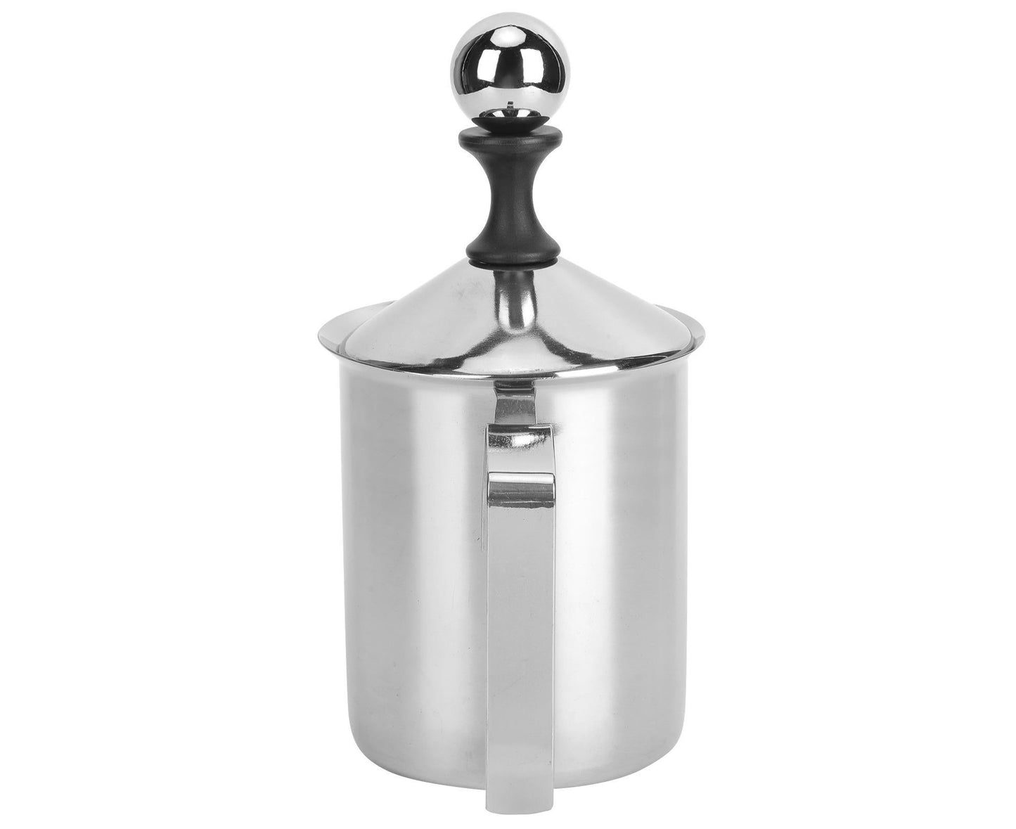 400cc Stainless Steel Manual Milk Frother, Foamer, Mixer, Stirrer for Coffee & Latte Art