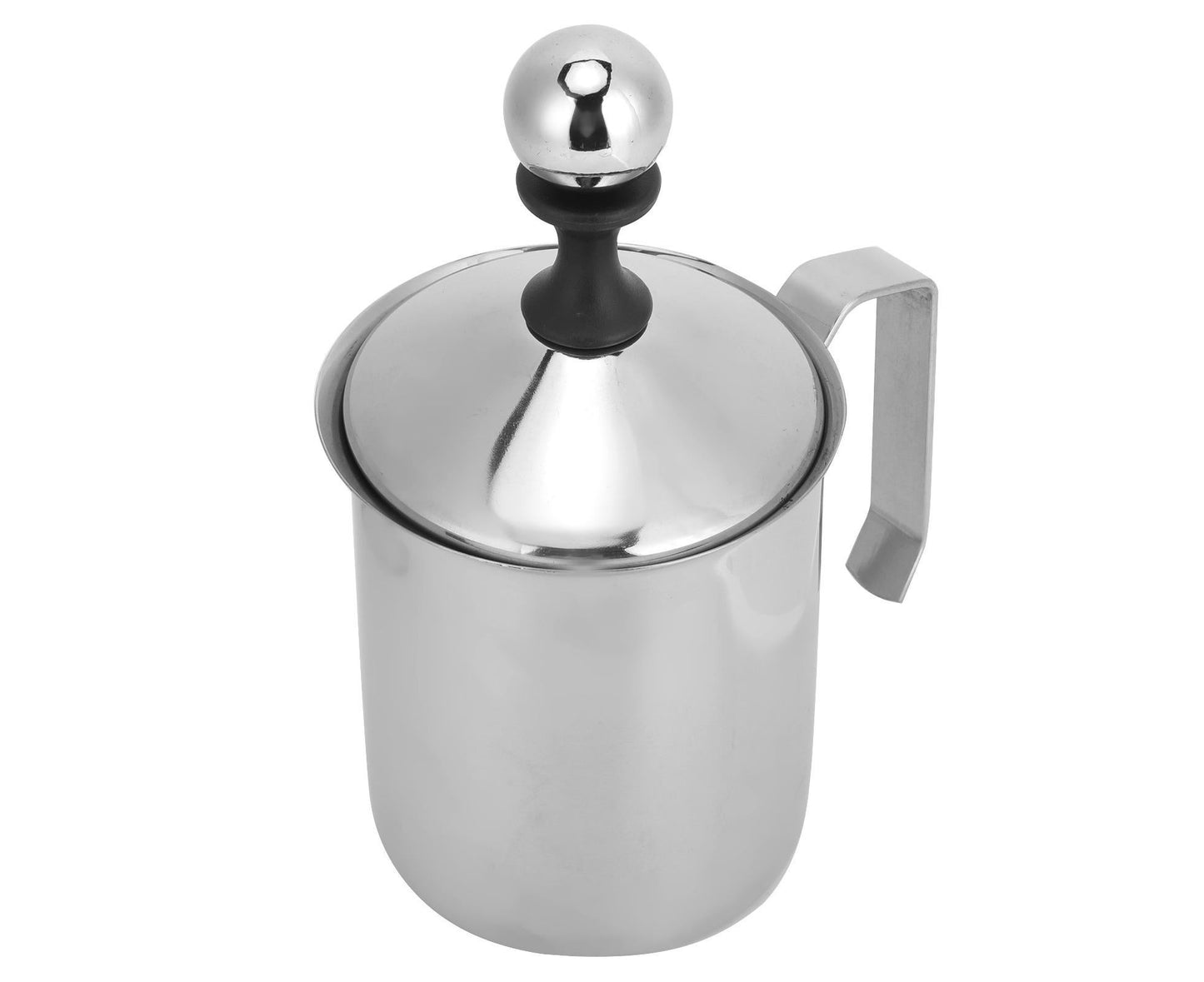 400cc Stainless Steel Manual Milk Frother, Foamer, Mixer, Stirrer for Coffee & Latte Art