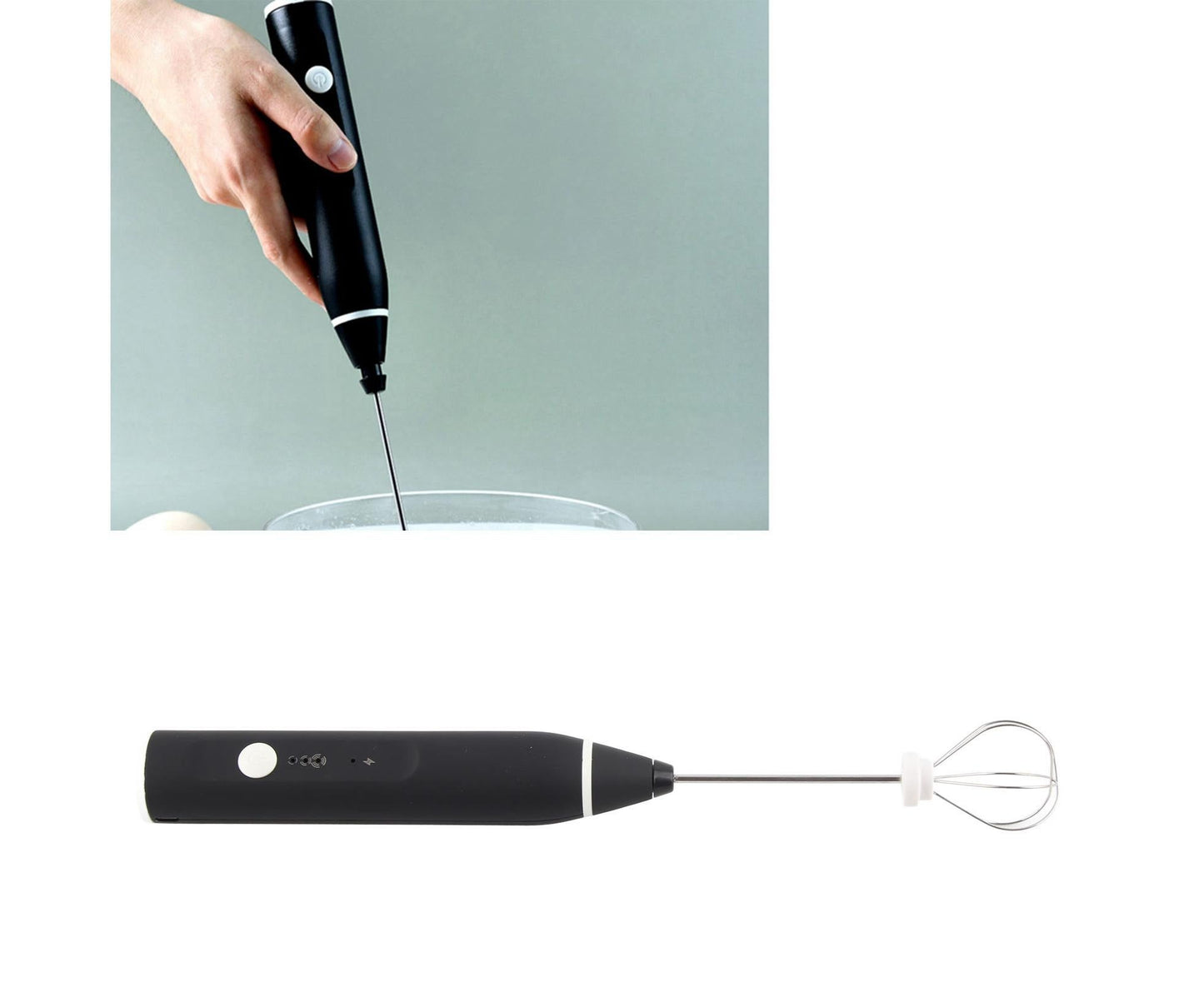 Milk Frother, USB Electric Coffee Foam Maker, Blender Mixer, Mini Handheld Egg Beater