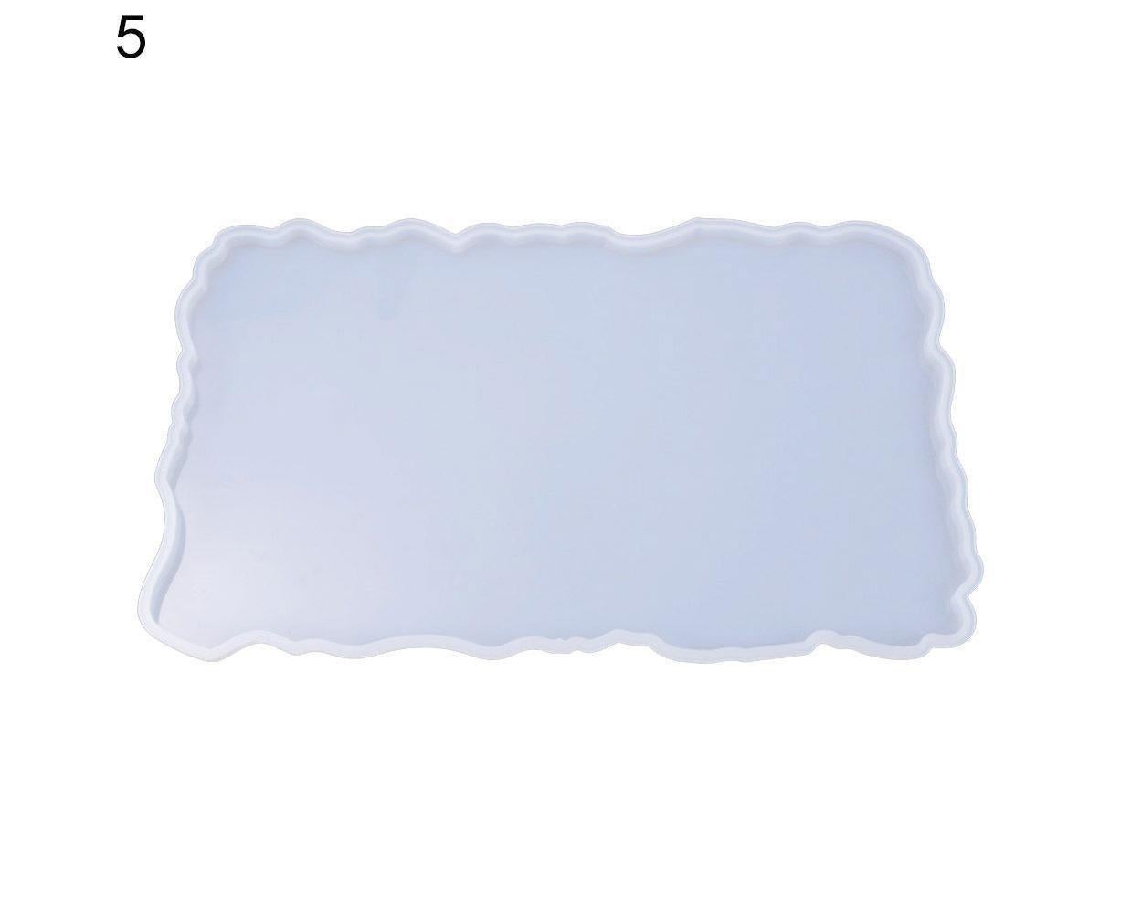 Craft Tray Plate Fruit Bowl Silicone Square Rectangle Shape Resin Mold DIY Tool-3#