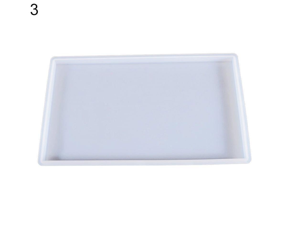 Craft Tray Plate Fruit Bowl Silicone Square Rectangle Shape Resin Mold DIY Tool-8#