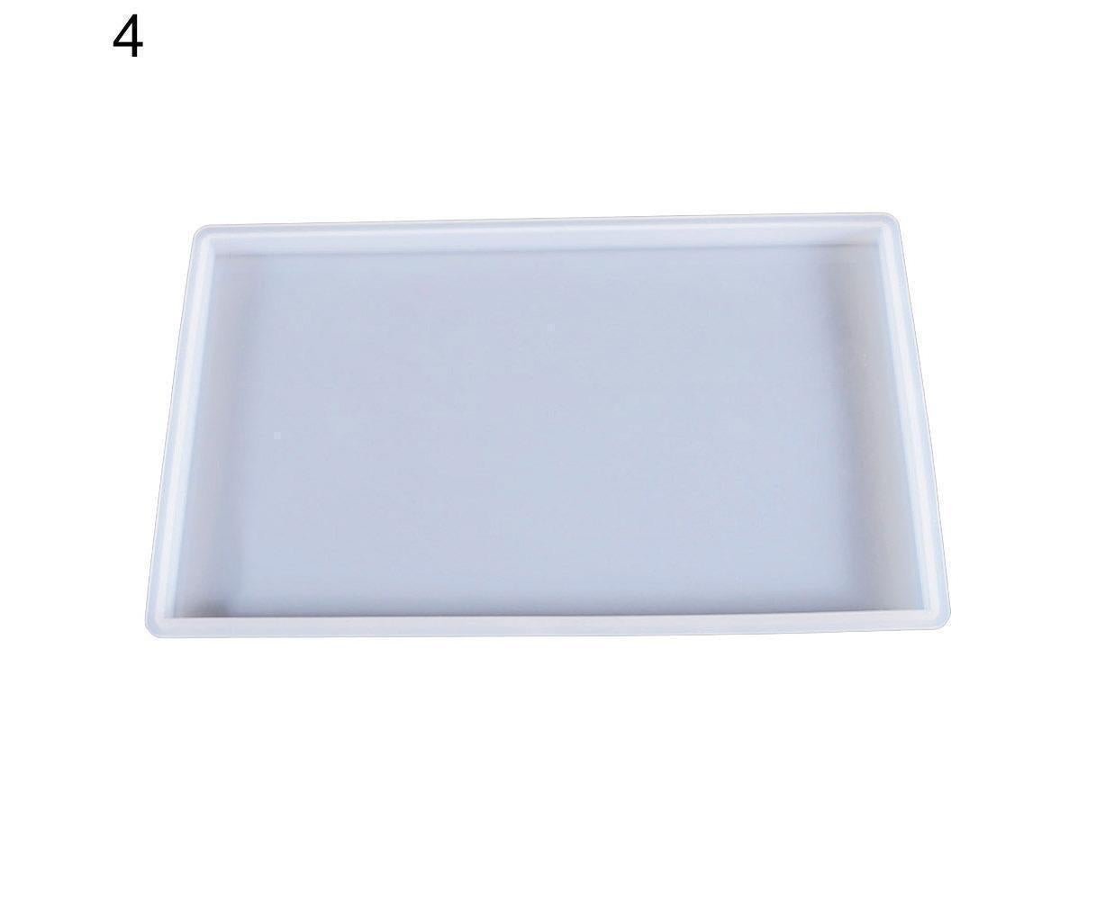 Craft Tray Plate Fruit Bowl Silicone Square Rectangle Shape Resin Mold DIY Tool-8#