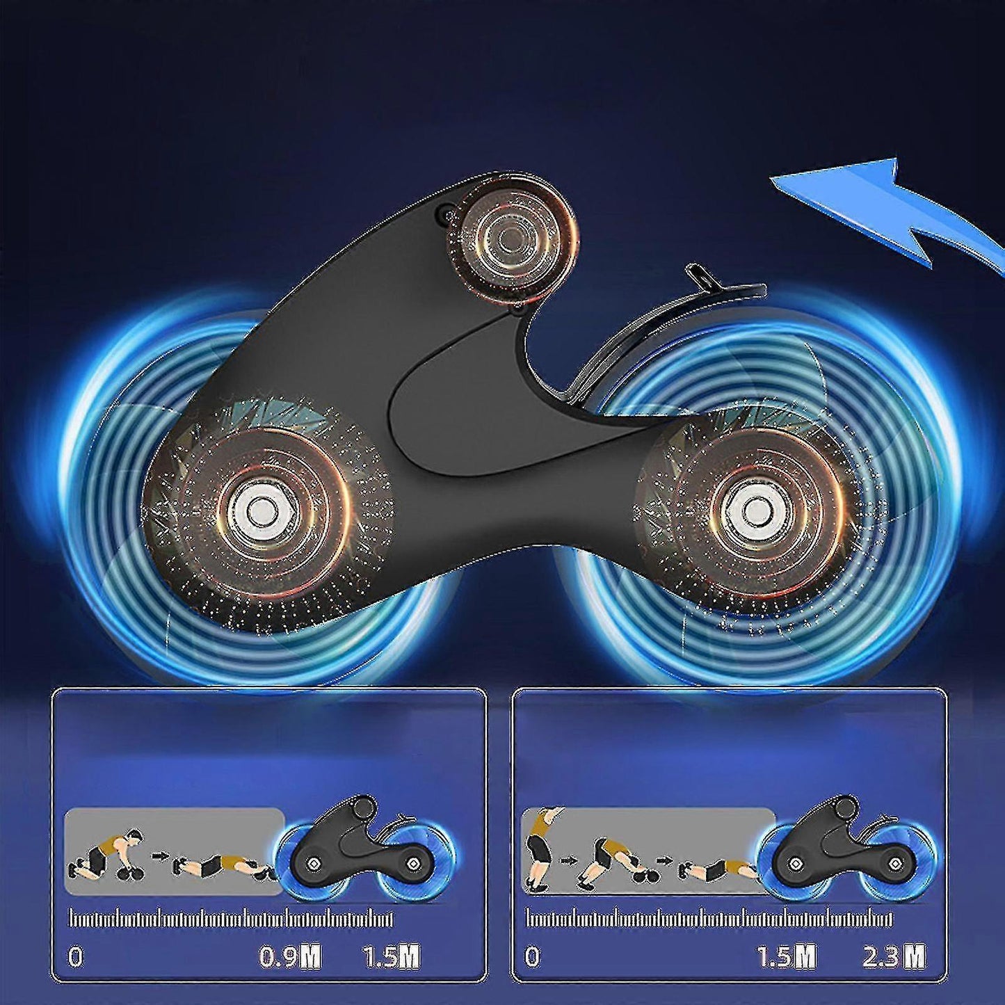 Best Automatic Rebound Ab Wheel,fitness Automatic Rebound Abdominal Wheel For Men Women,ab Roller Wheel For Abdominal Exercise Fitness