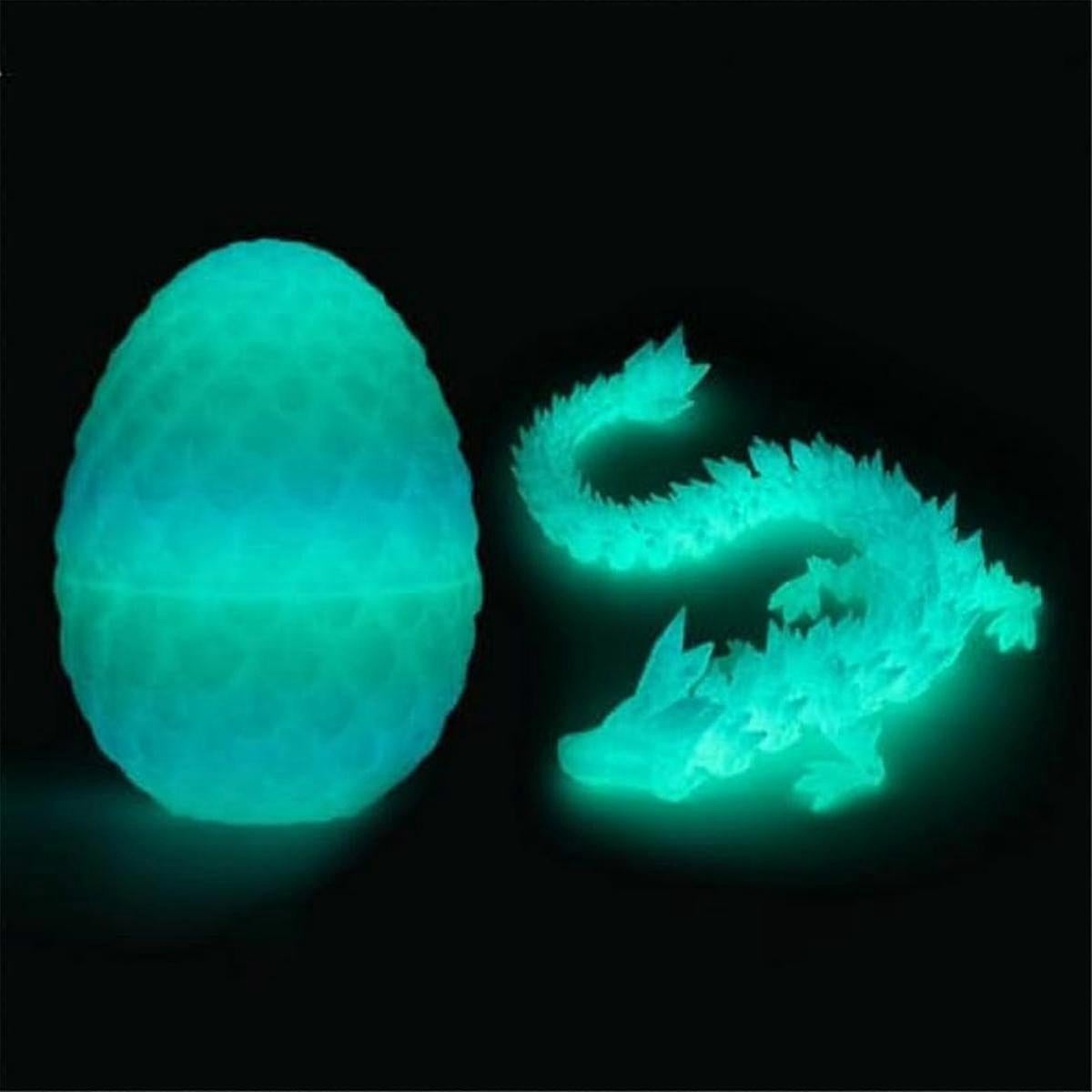 3D Printed Dragon Egg,Mystery Crystal Dragon Egg Surprise,Articulated Crystal Dragon Eggs with Dragon Inside