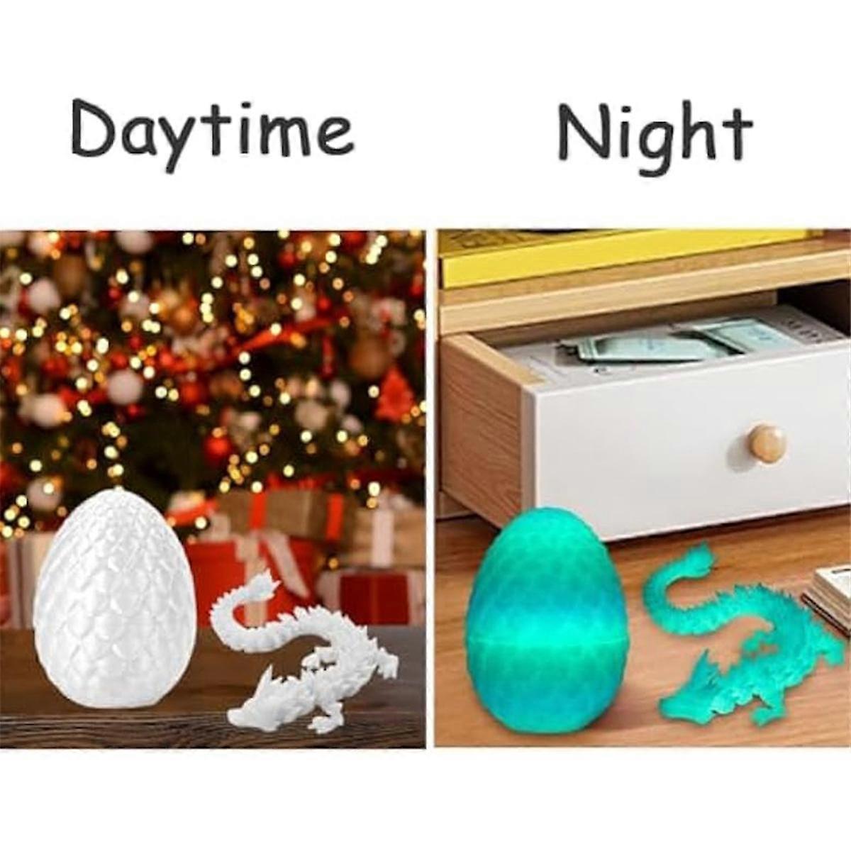 3D Printed Dragon Egg,Mystery Crystal Dragon Egg Surprise,Articulated Crystal Dragon Eggs with Dragon Inside